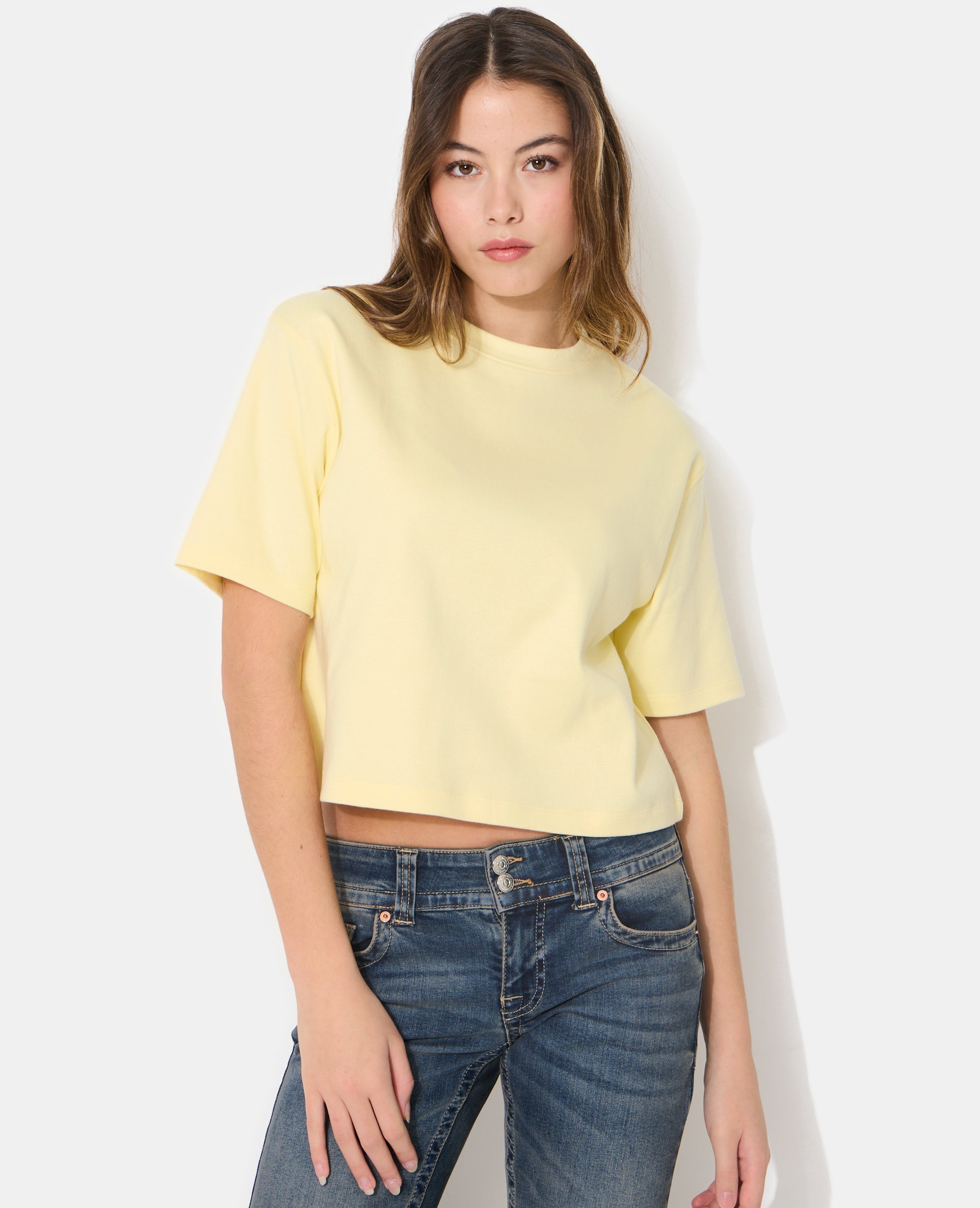 T-shirt basique ample et court