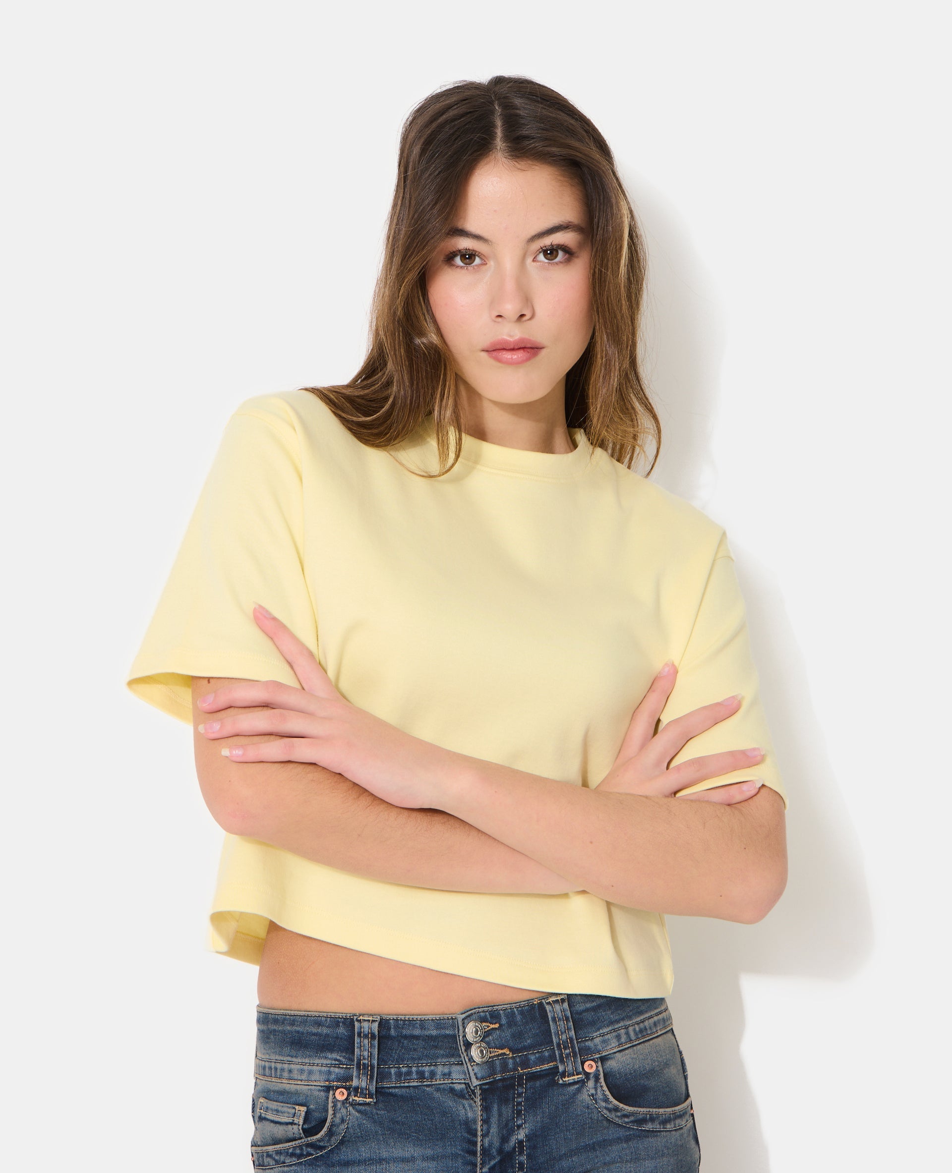 T-shirt basique ample et court