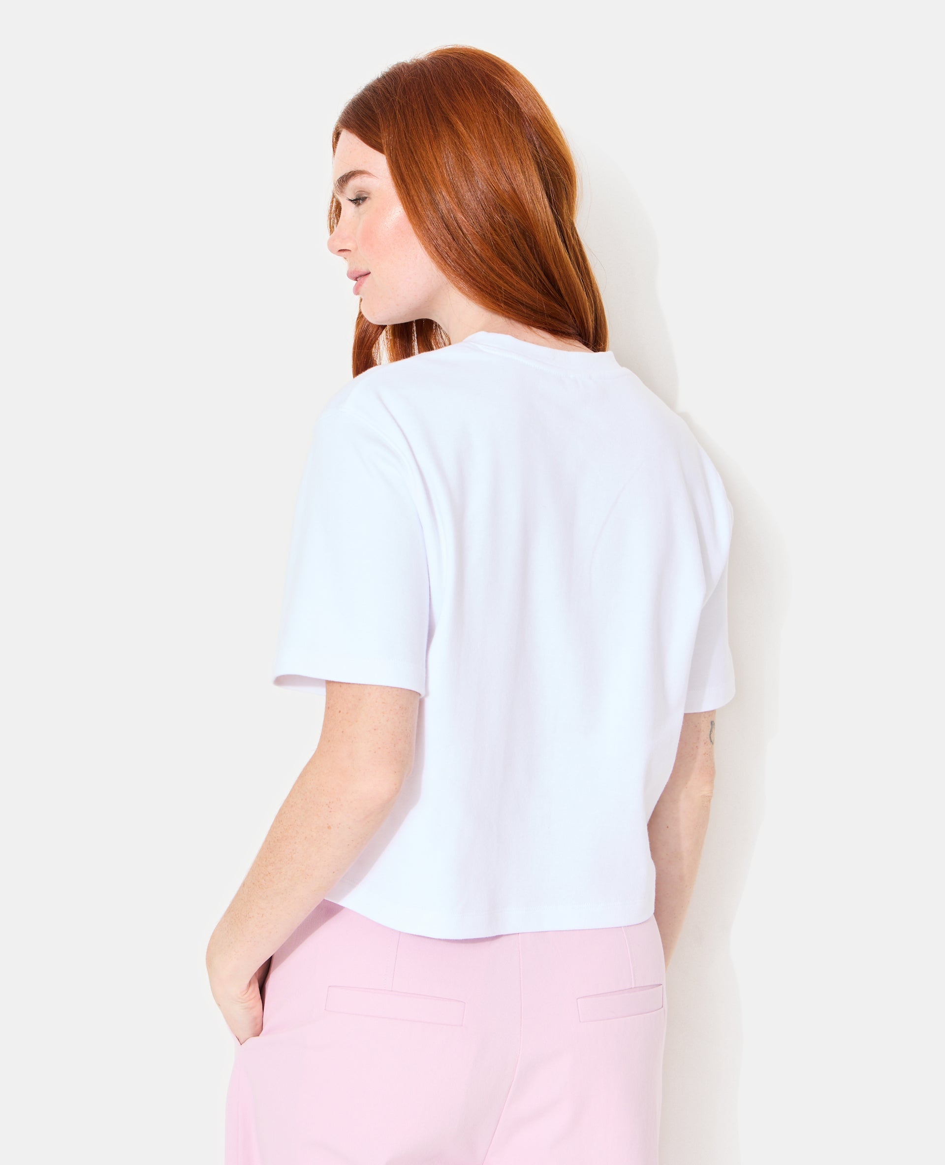T-shirt basique ample et court