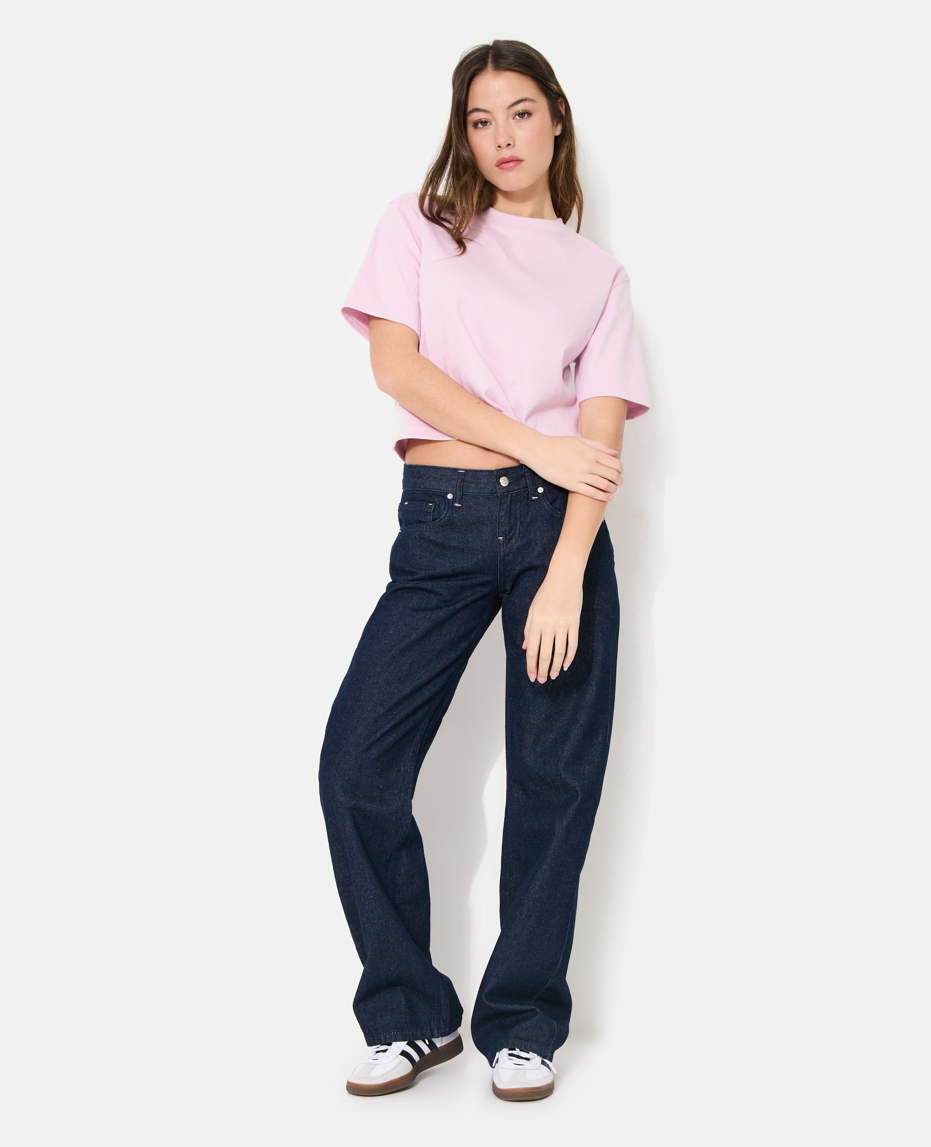 T-shirt basique ample et court