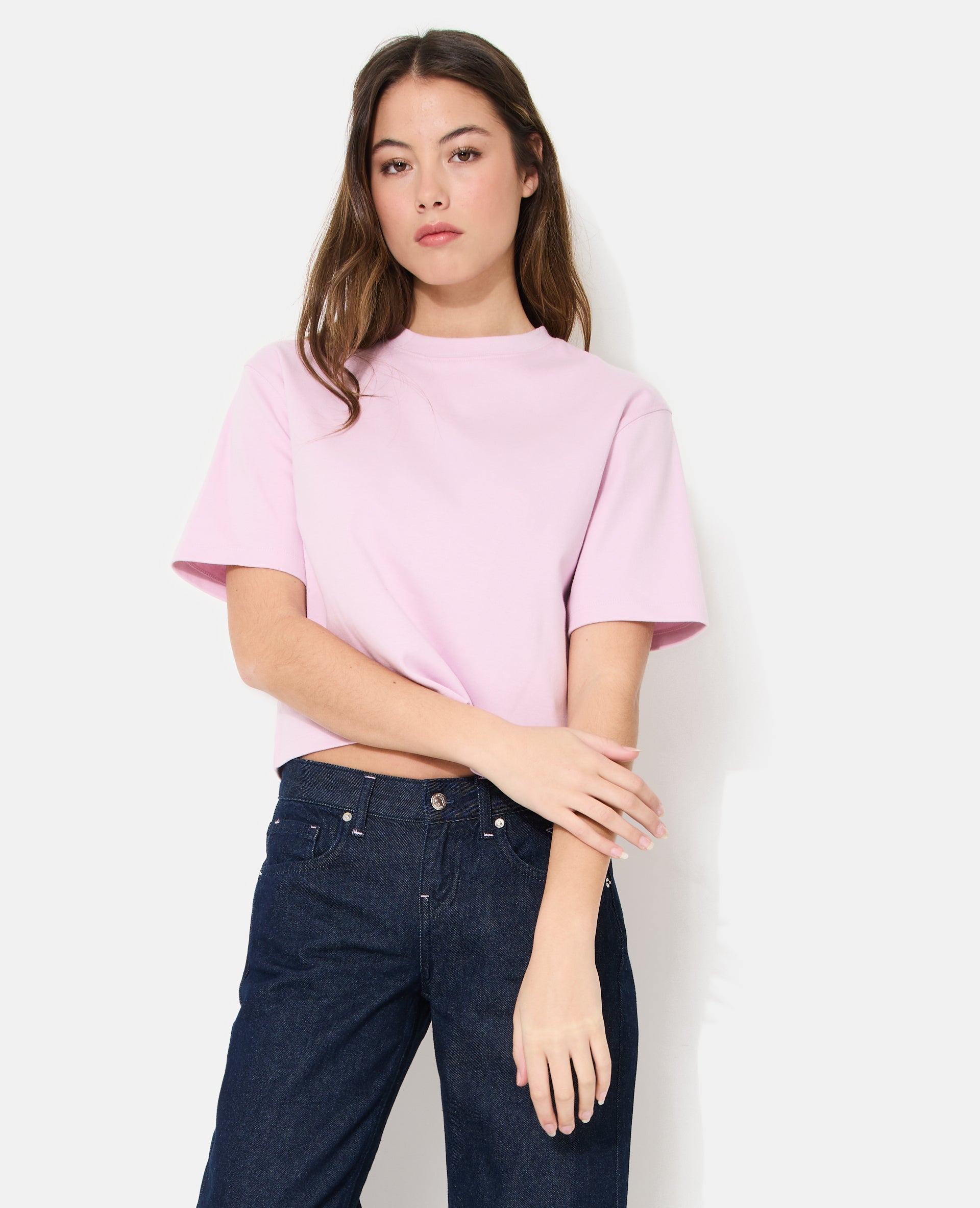T-shirt basique ample et court