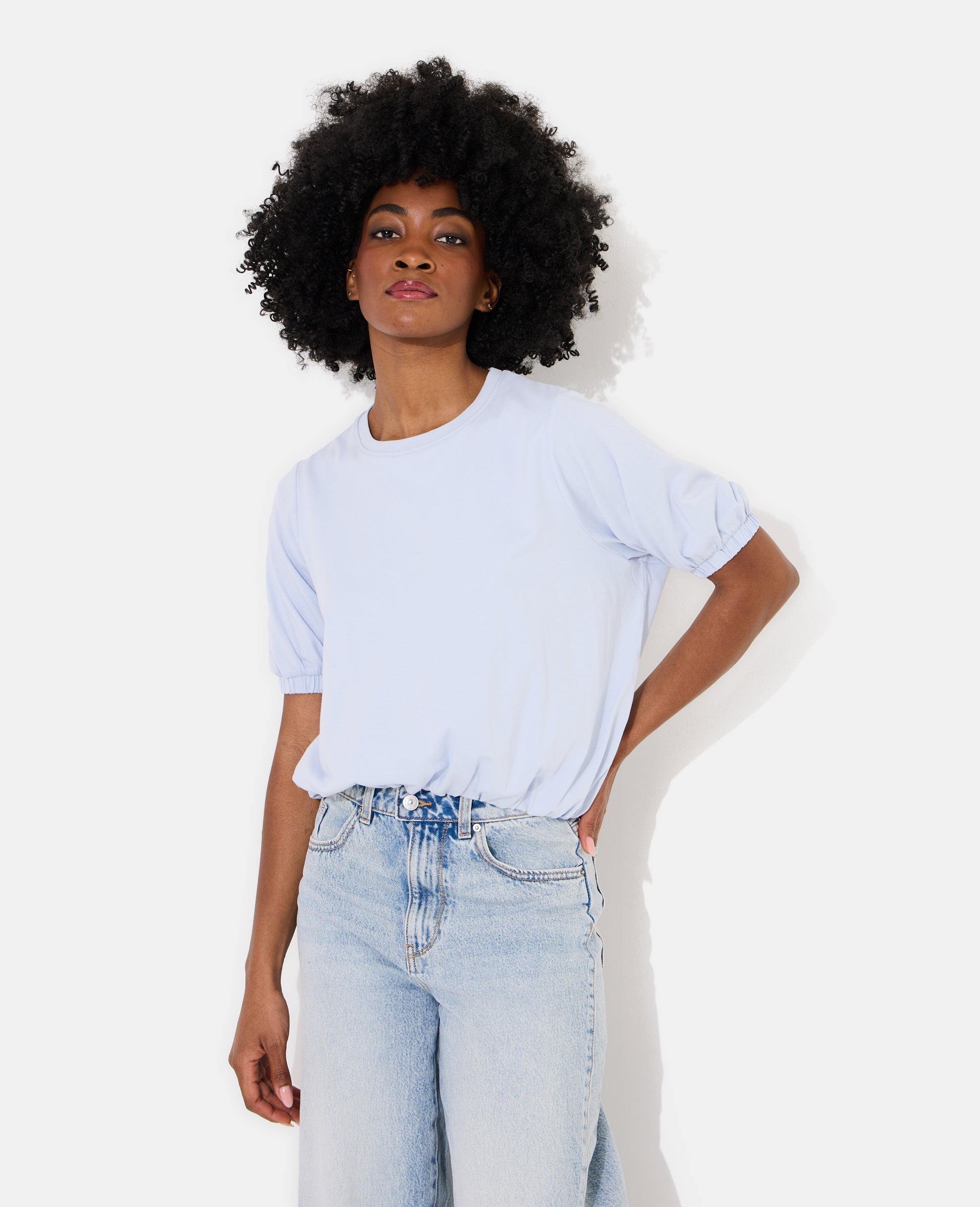 T-shirt boule détails élastiqués