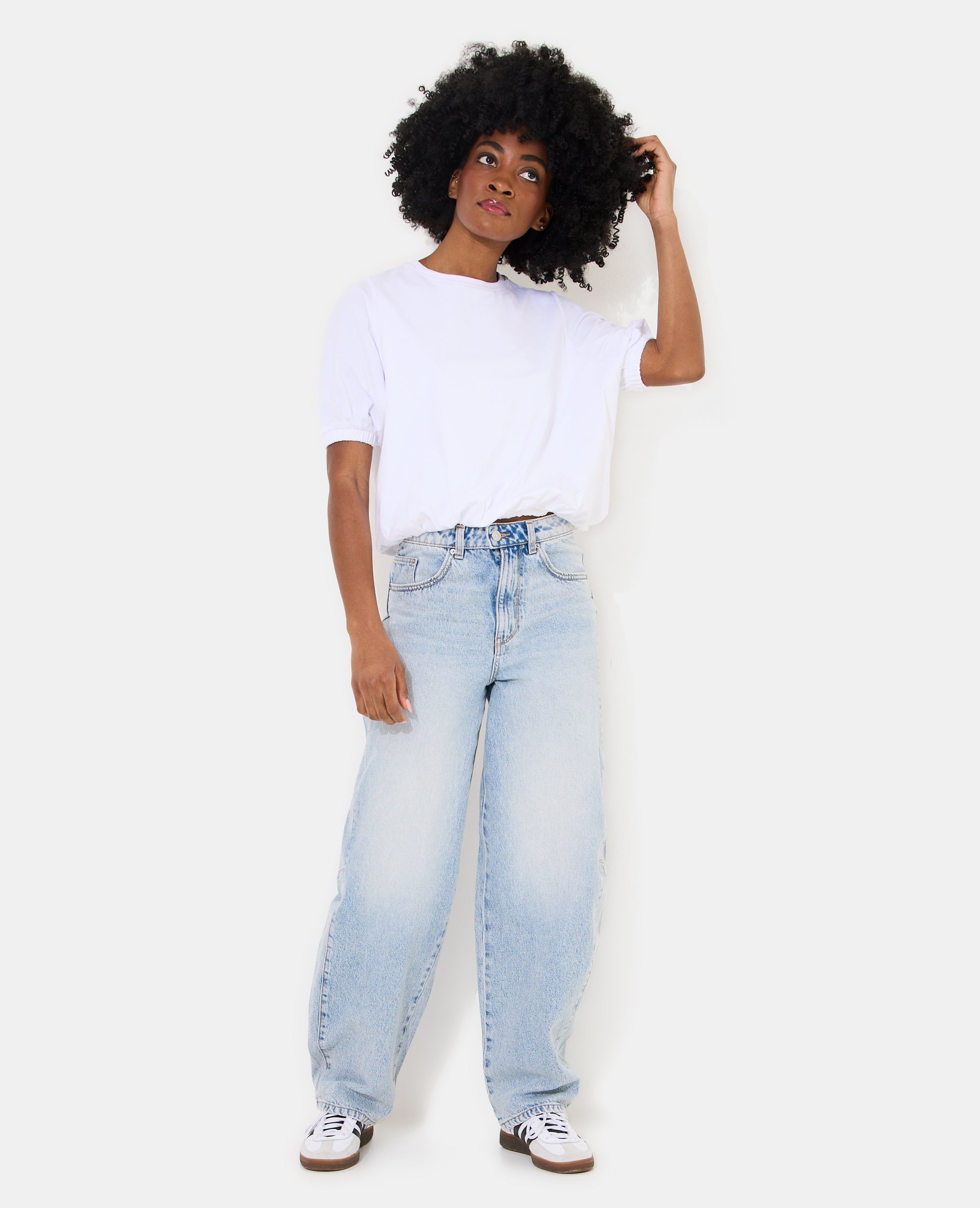 T-shirt boule détails élastiqués