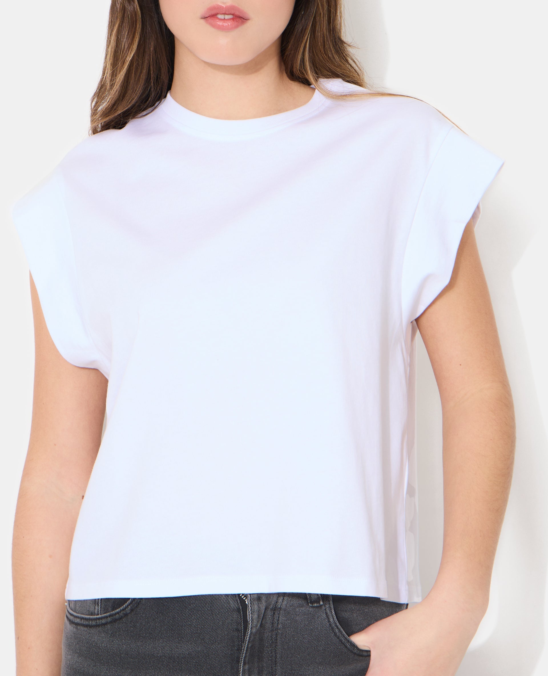 T-shirt à mancherons