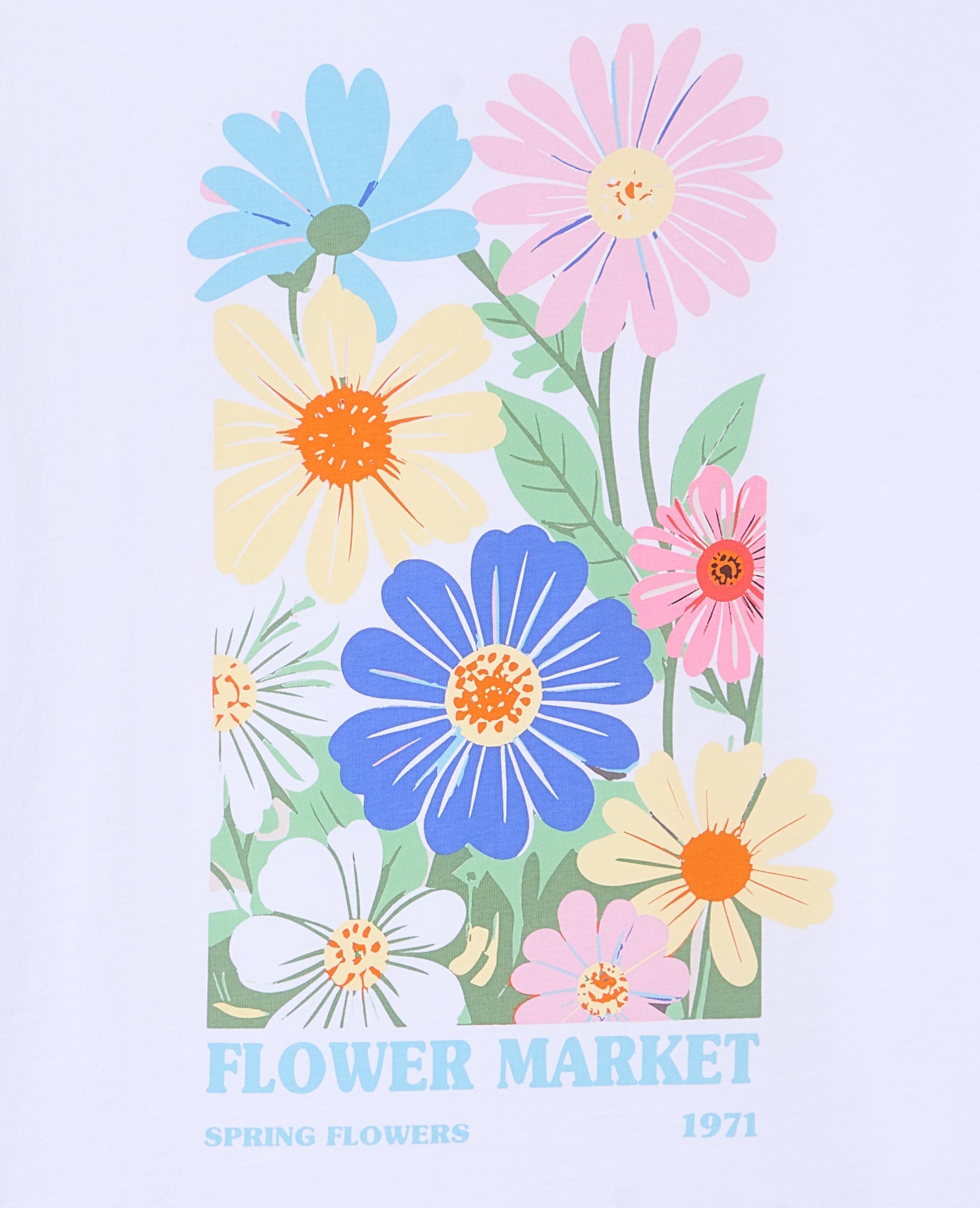 T-shirt oversize avec print poitrine et dos