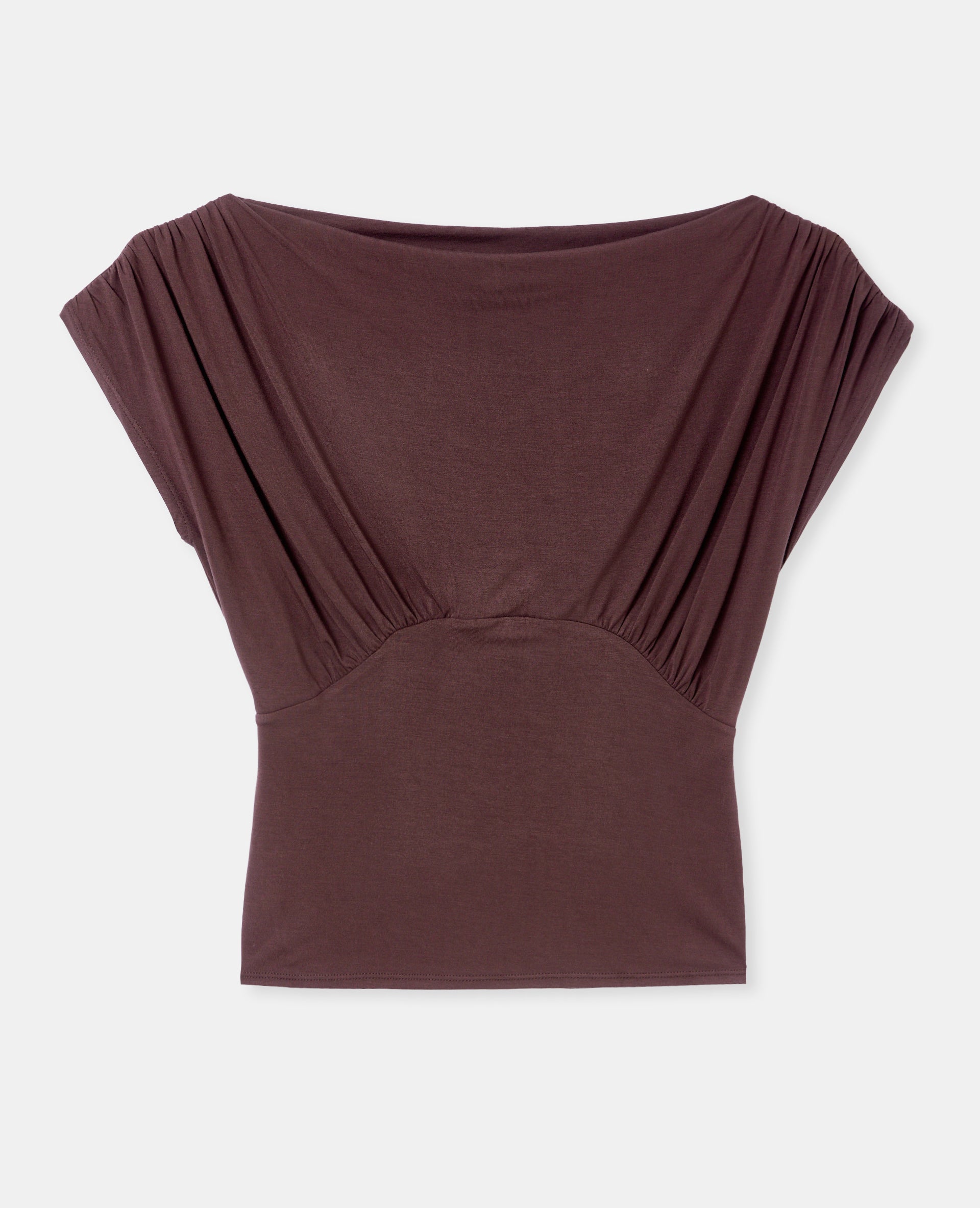Top fluide avec drapé