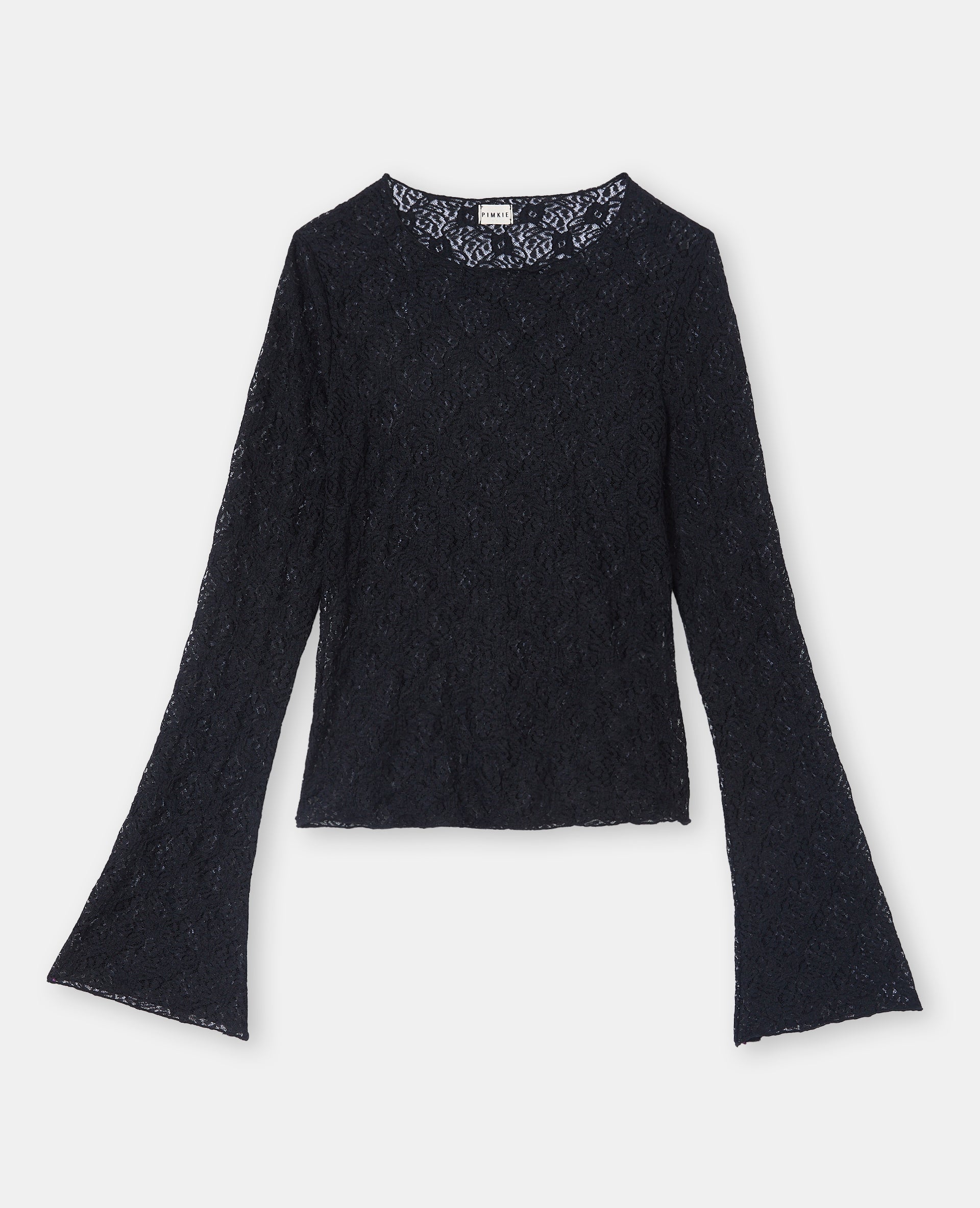 Top en dentelle manches flare