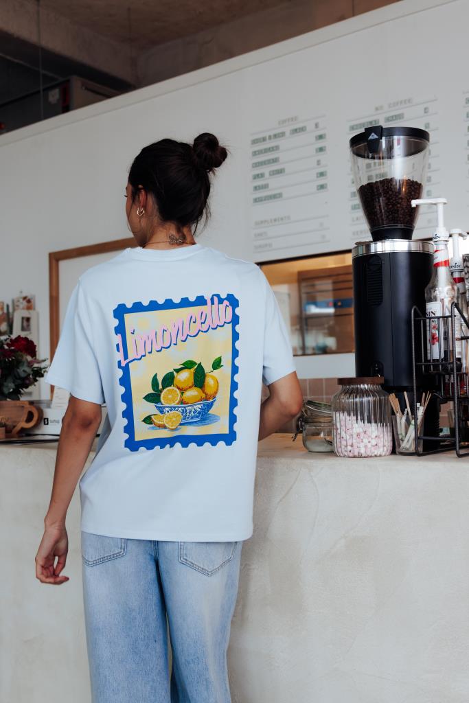 T-shirt oversize avec print devant et dos