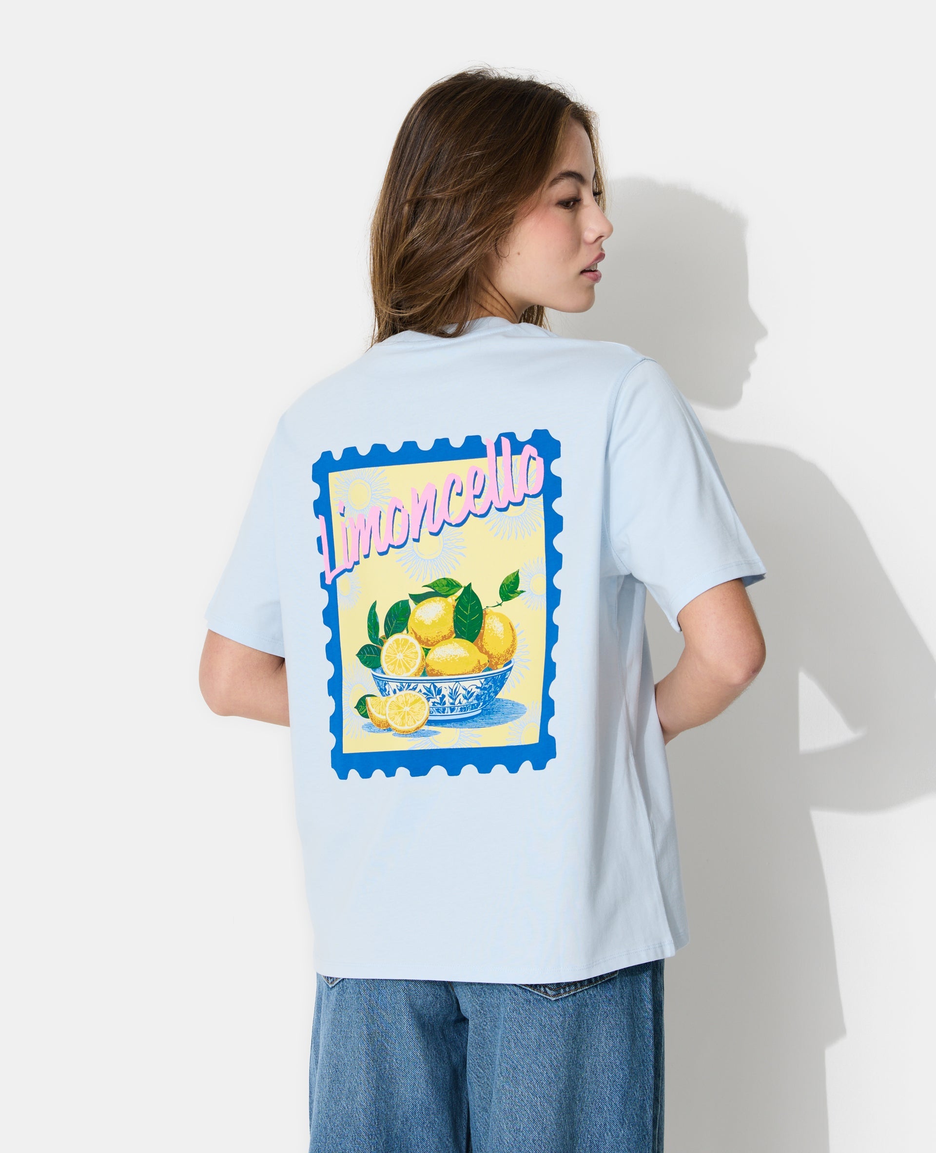 T-shirt oversize avec print devant et dos