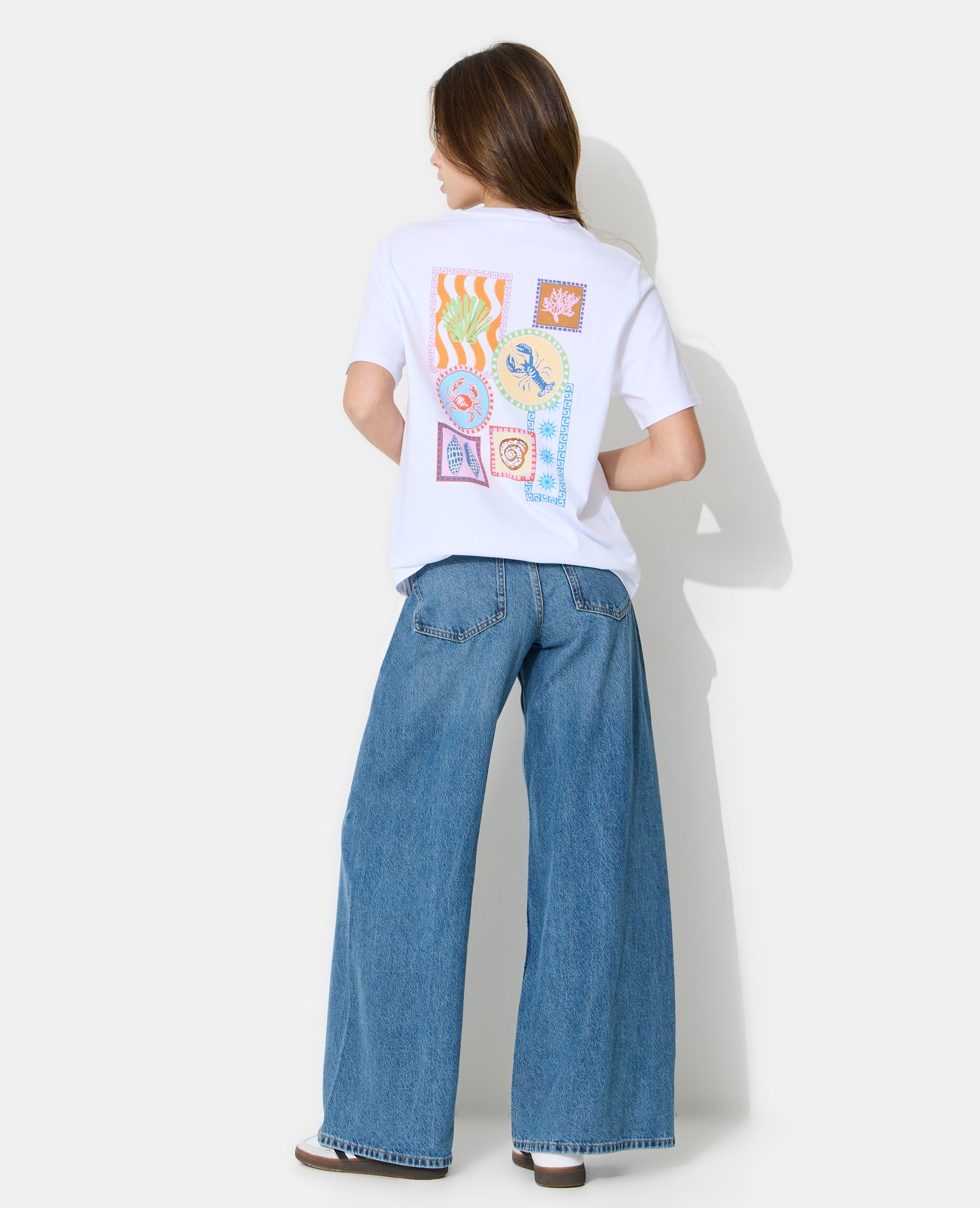 T-shirt oversize avec print devant et dos