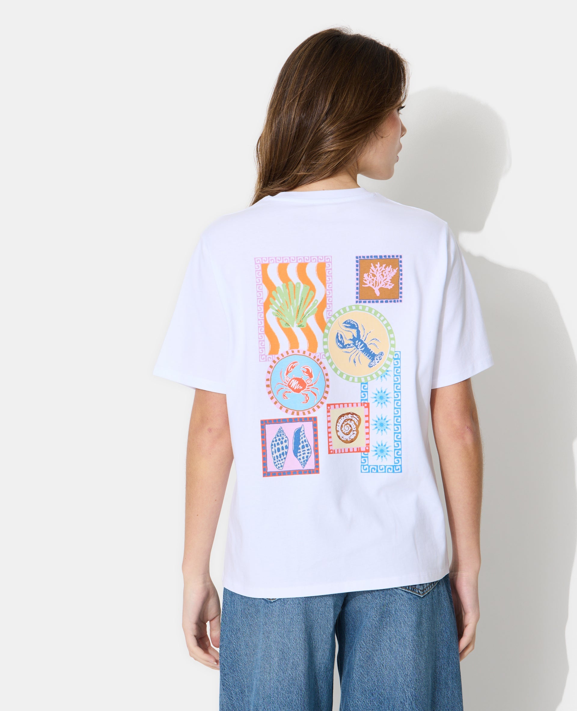 T-shirt oversize avec print devant et dos