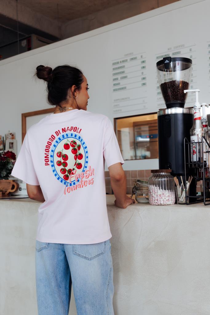 T-shirt oversize avec print devant et dos