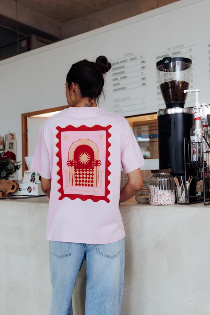 T-shirt oversize avec print devant et dos
