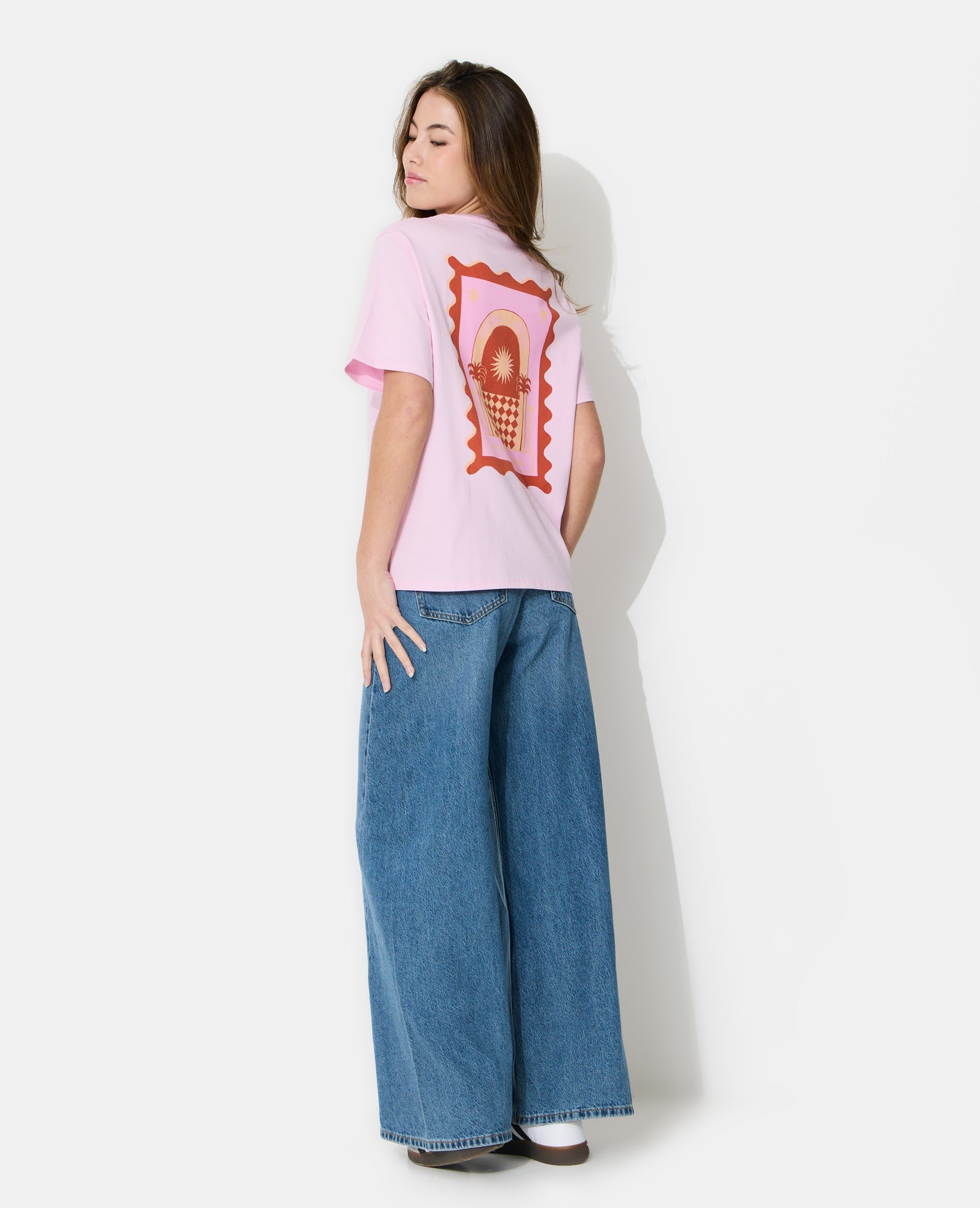 T-shirt oversize avec print devant et dos