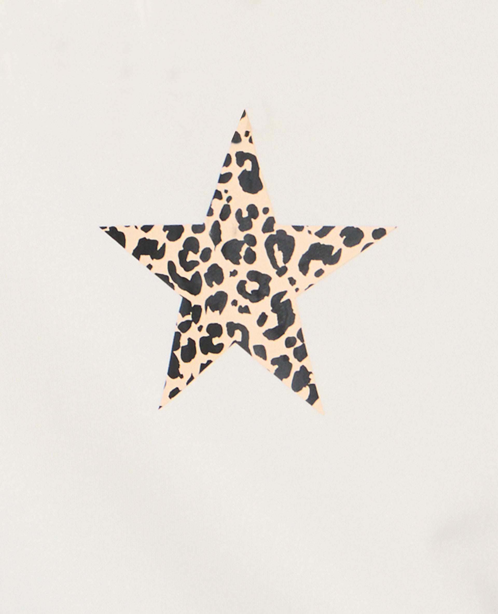 Sweat zippé avec étoile motif léopard