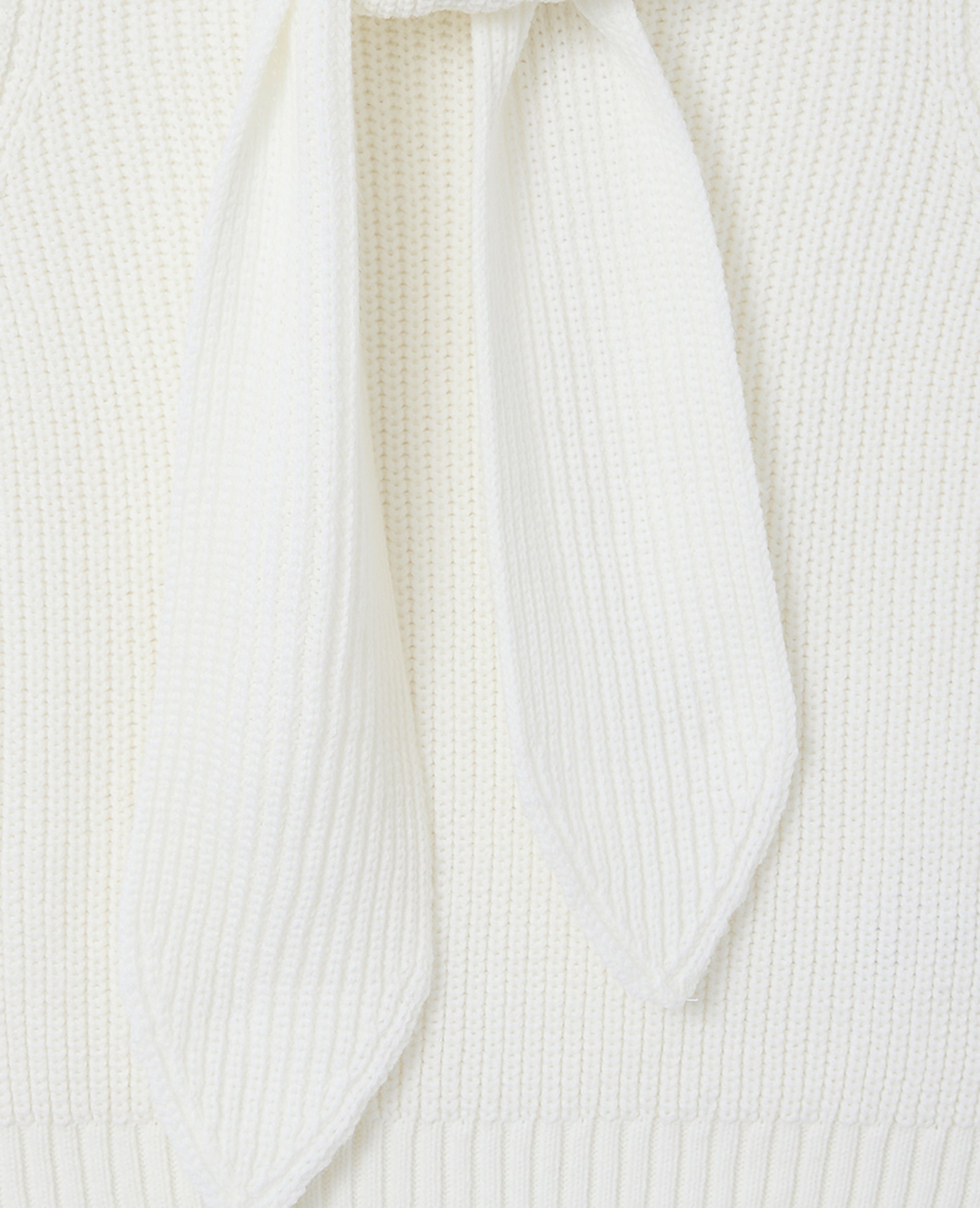 Pull sans manches avec col à nouer