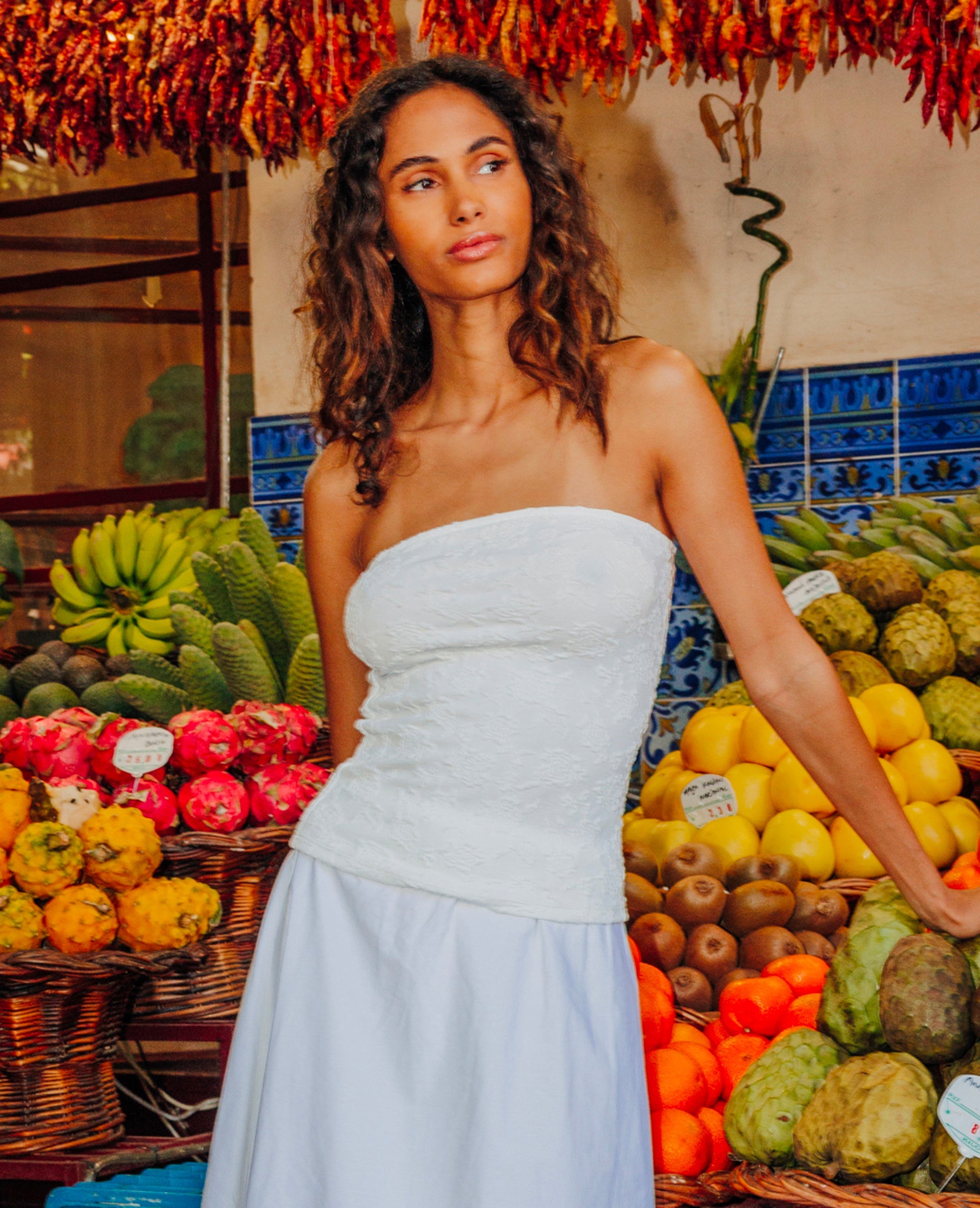 Top bandeau avec fleurs