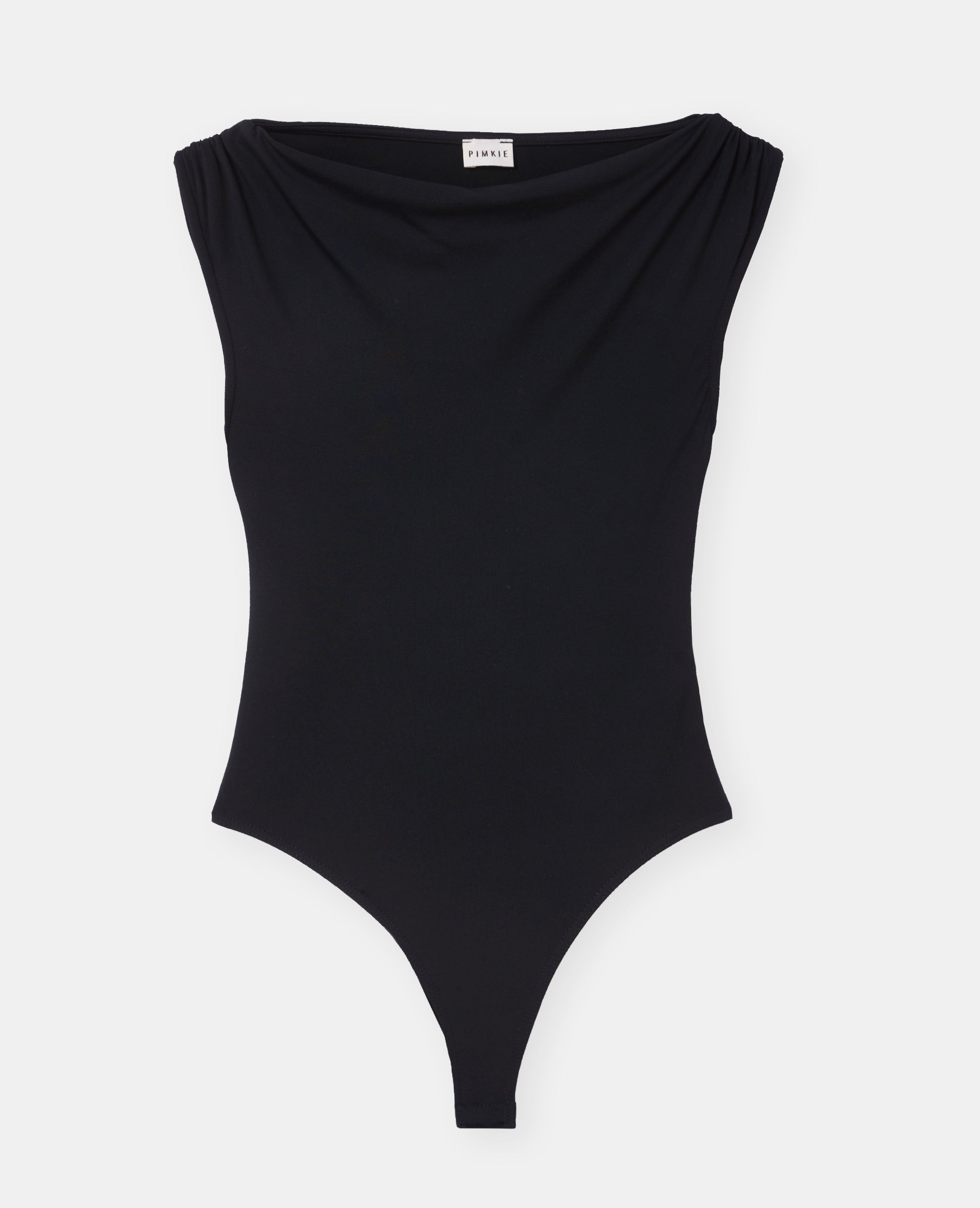 Body sans manches avec encolure drapée