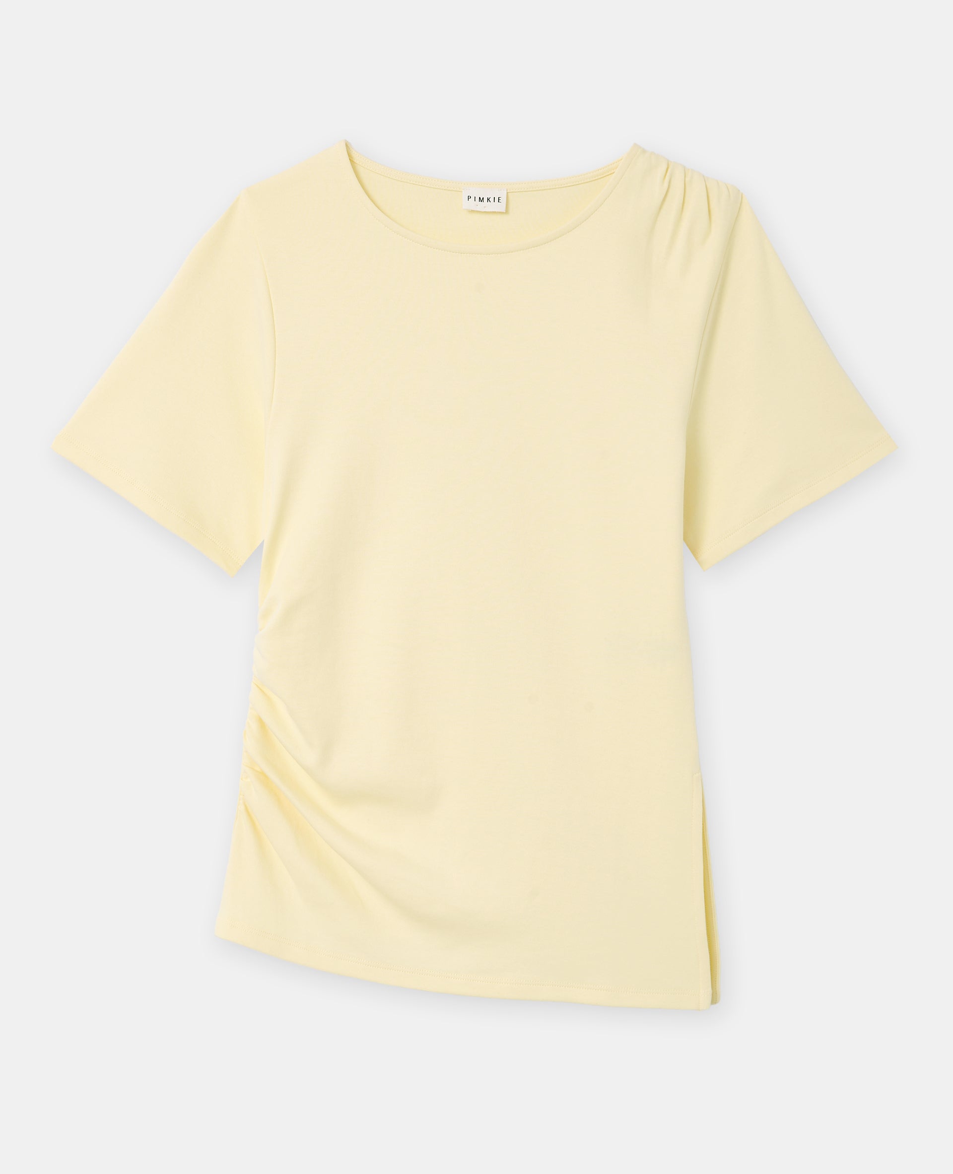 T-shirt asymétrique avec fronces