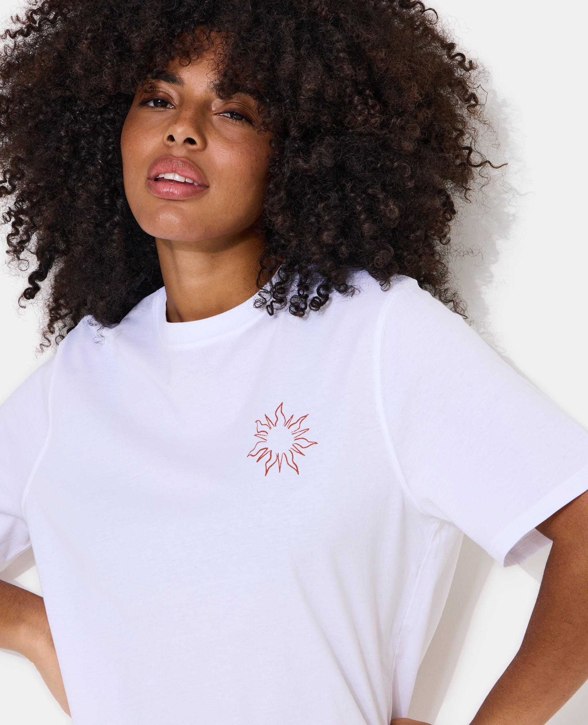 T-shirt oversize avec print devant et dos