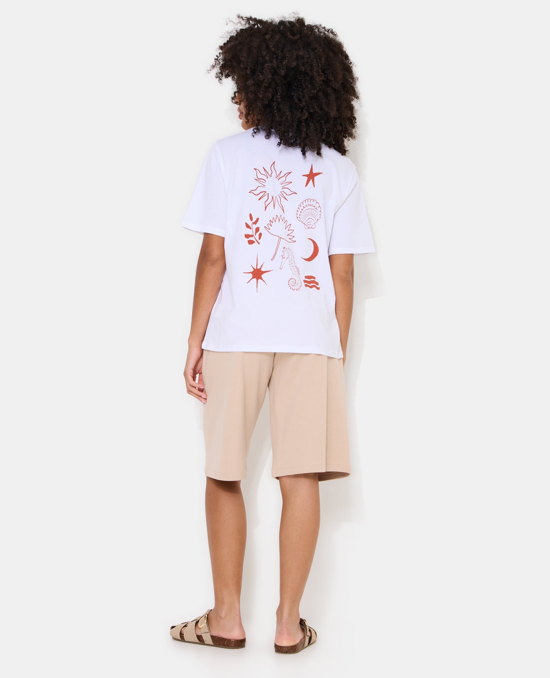 T-shirt oversize avec print devant et dos