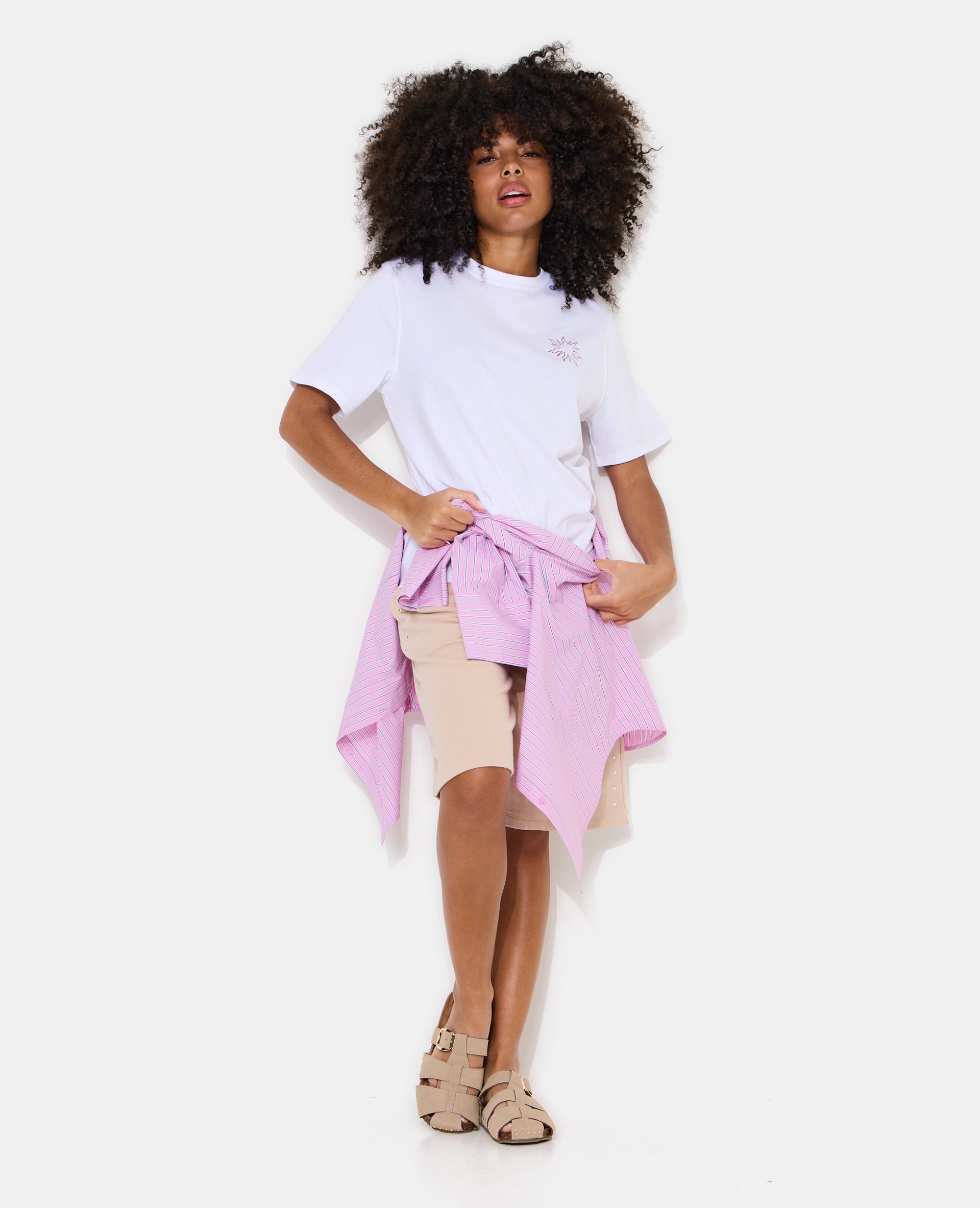 T-shirt oversize avec print devant et dos