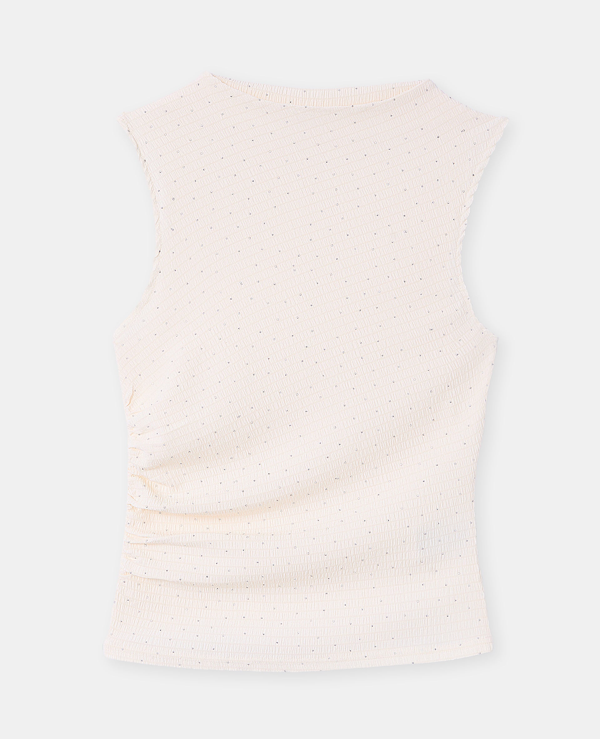 Débardeur avec strass et fronces