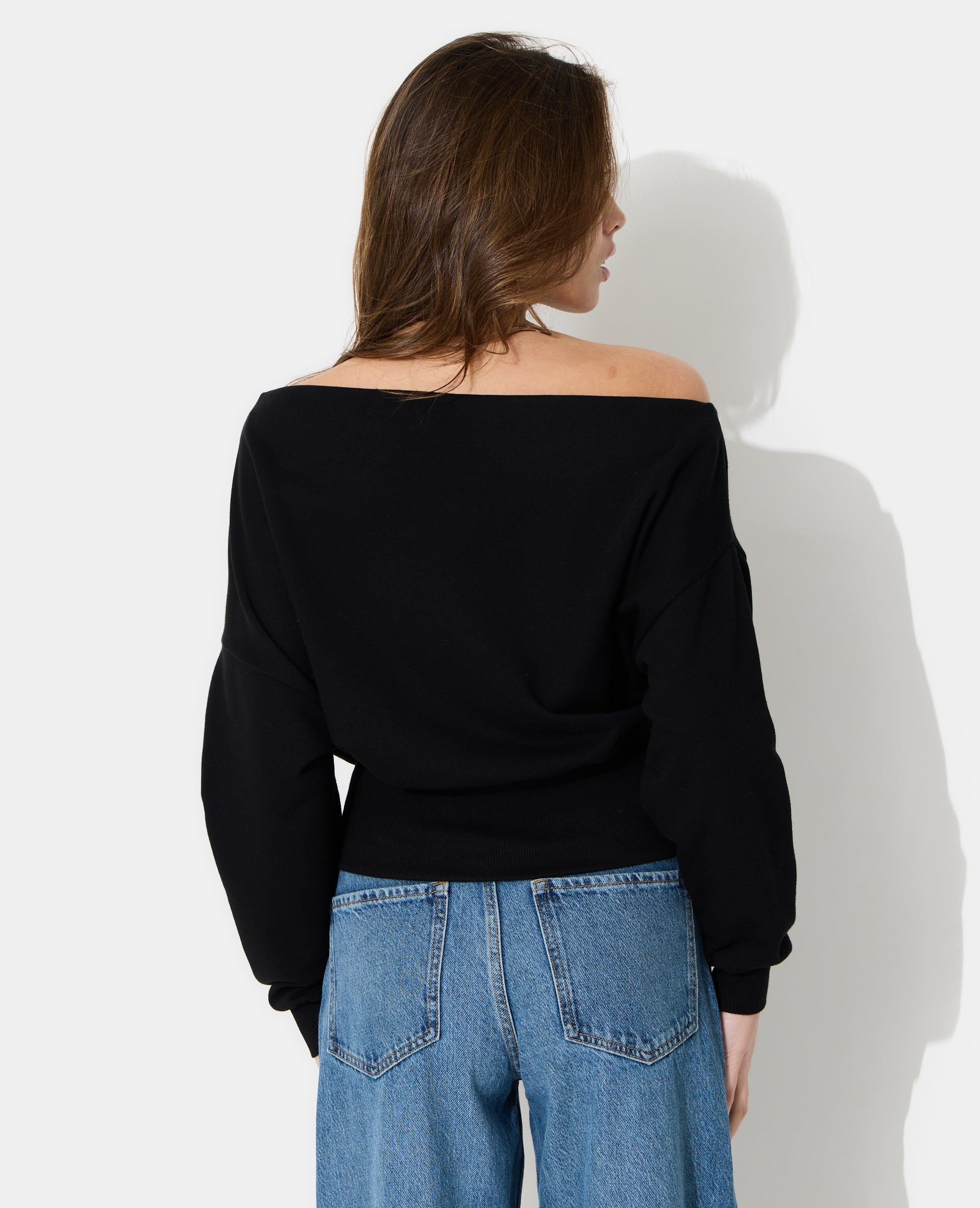 Sweat asymétrique avec œillets
