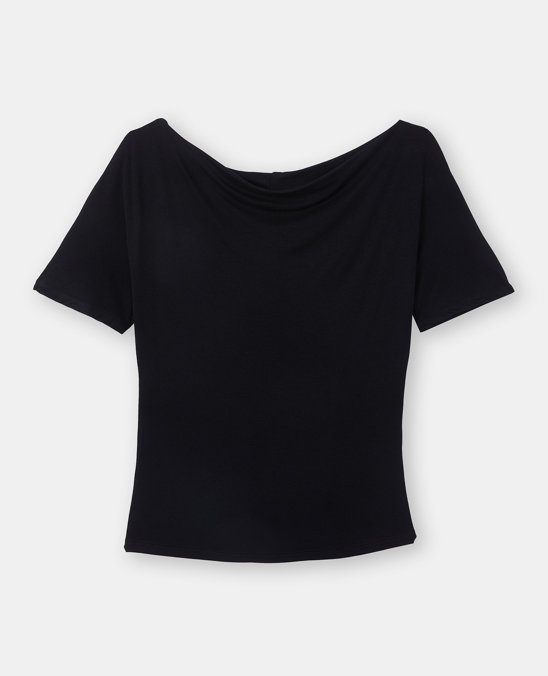 T-shirt cintré avec col bénitier