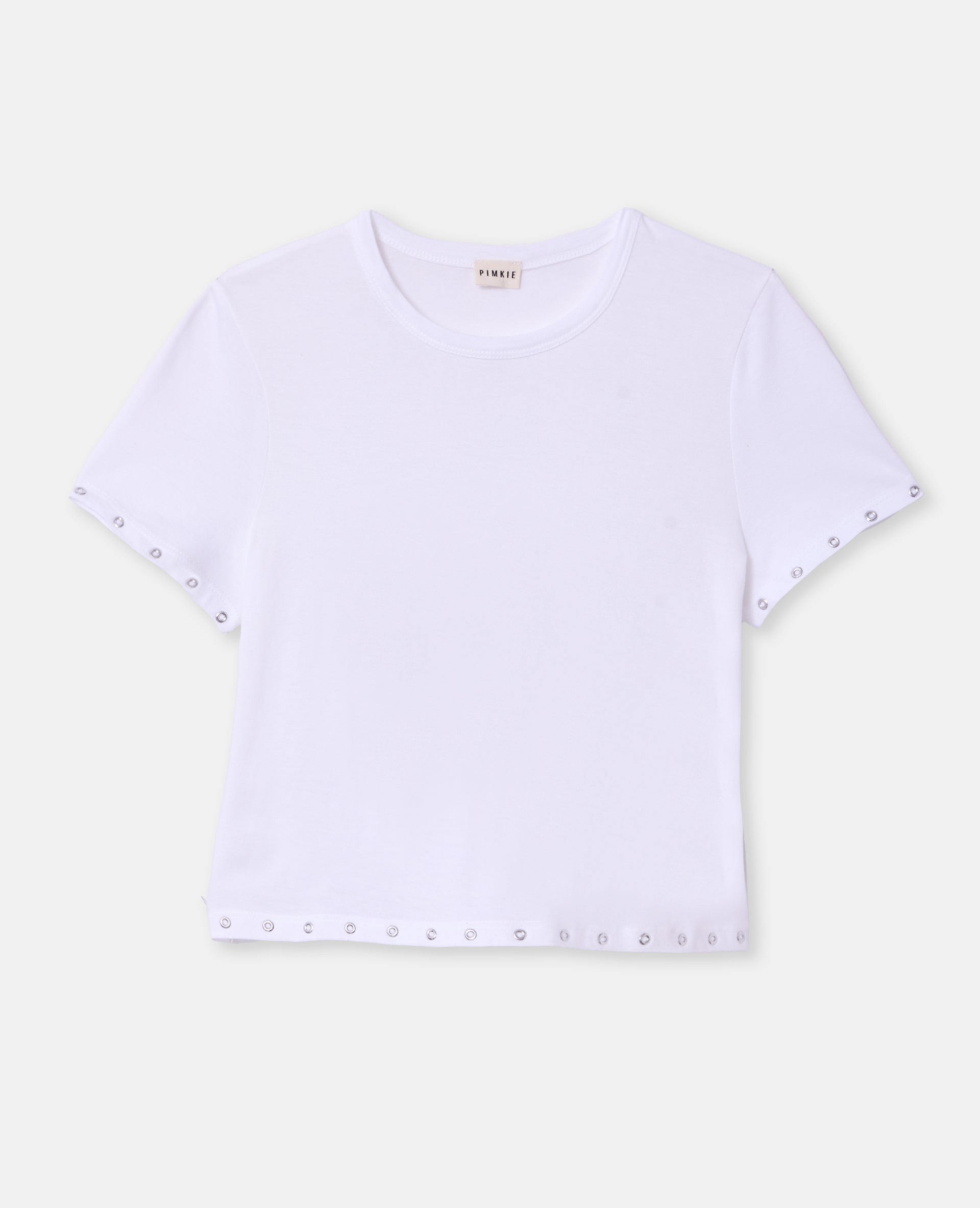 T-shirt court avec œillets