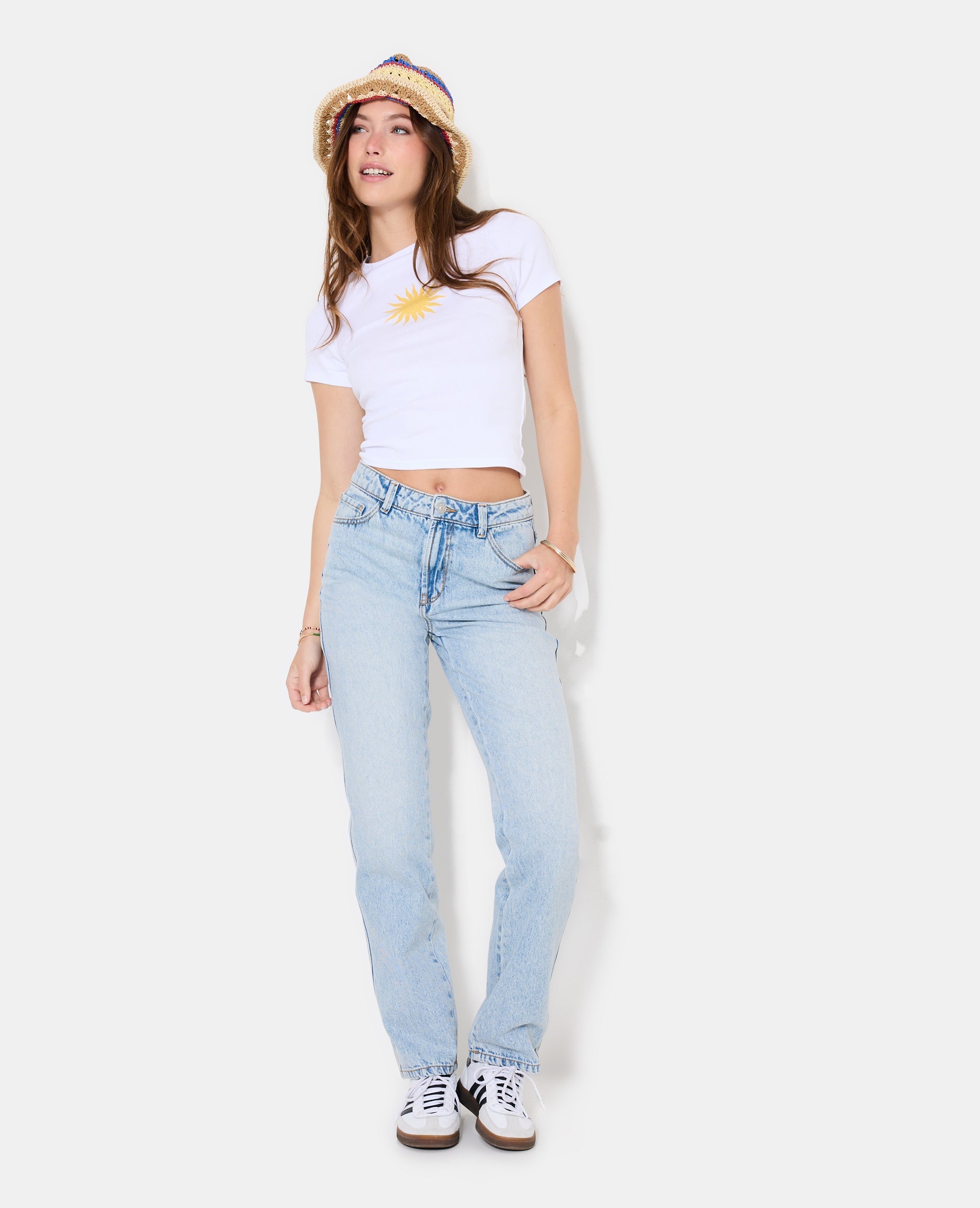 T-shirt ajusté avec soleil