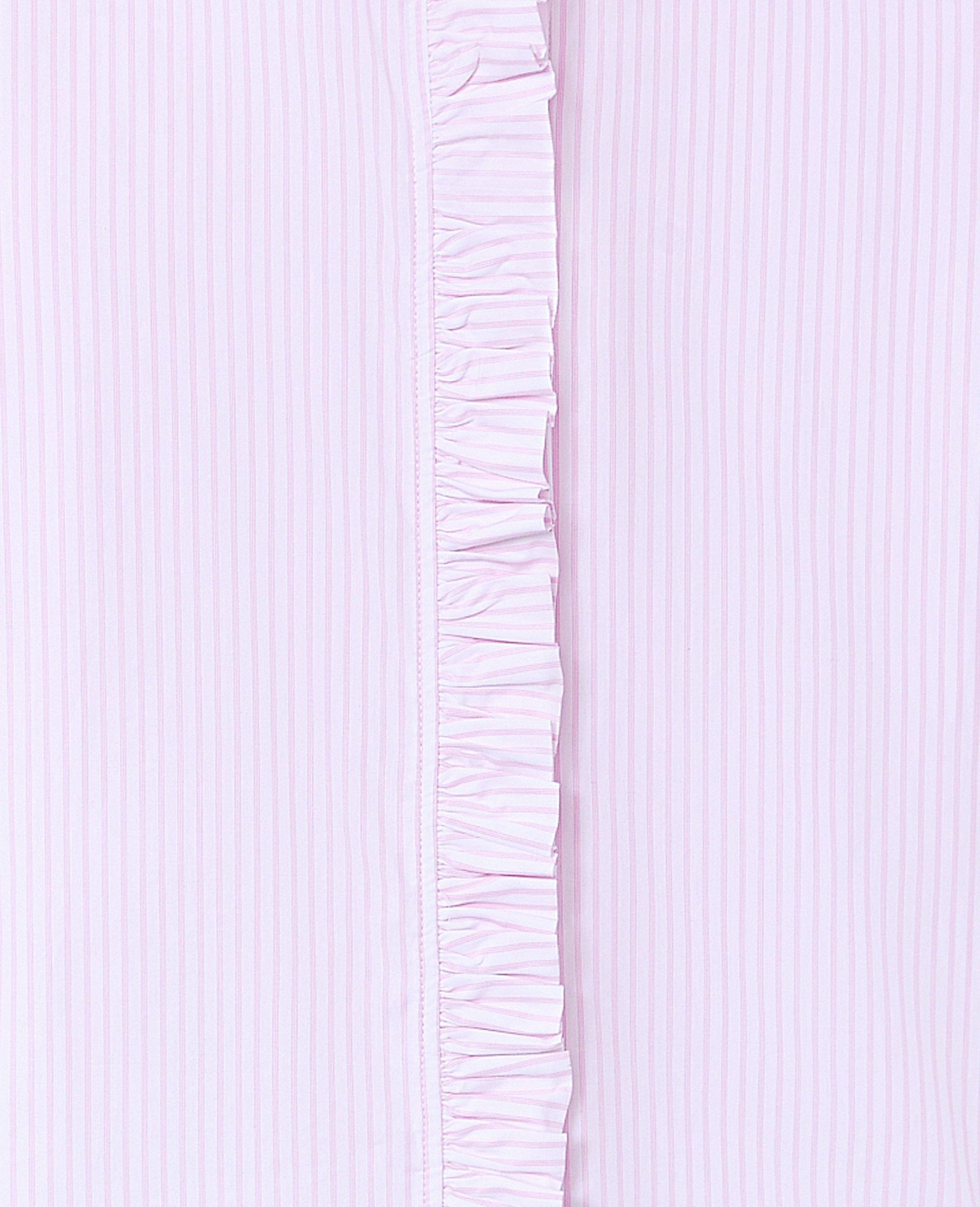 Chemise popeline rayée avec volants