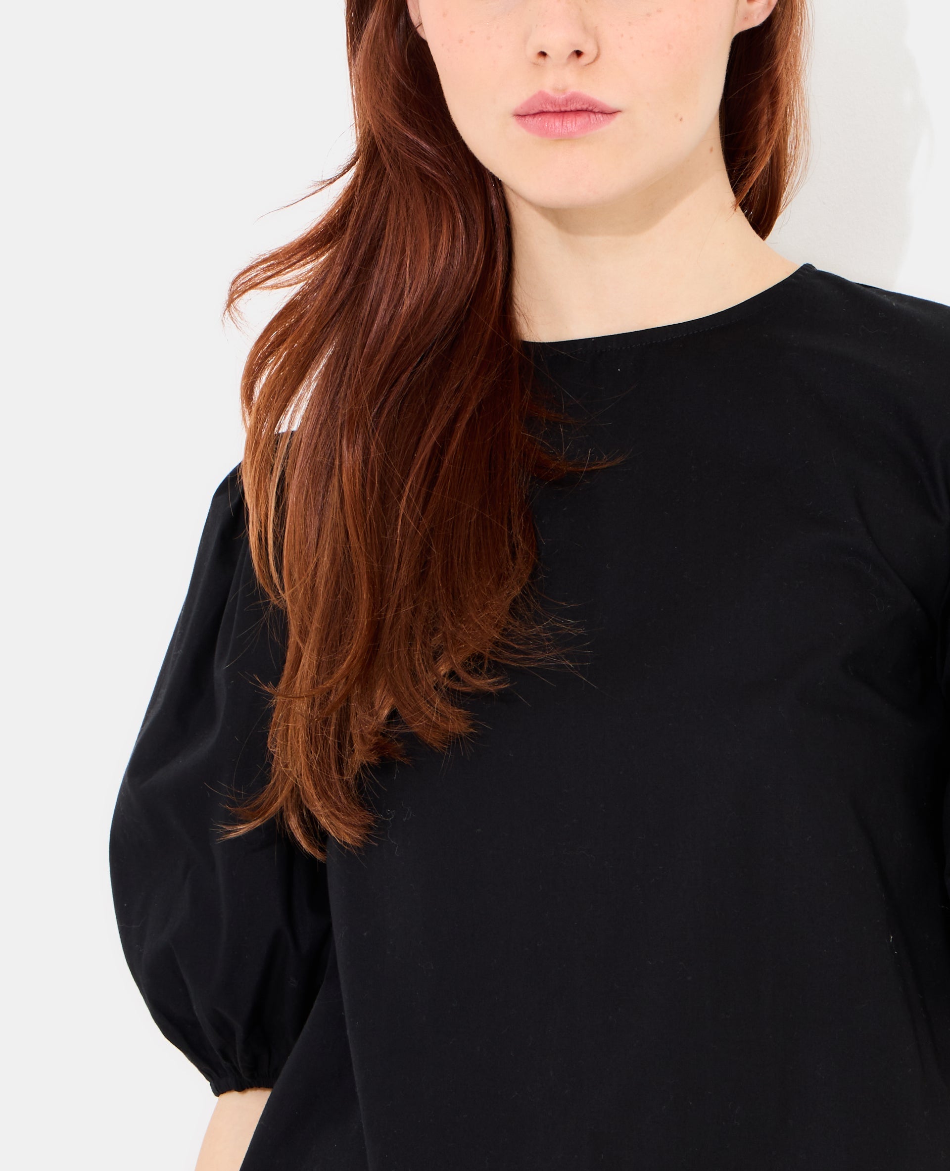 Blouse col rond avec manches ballons