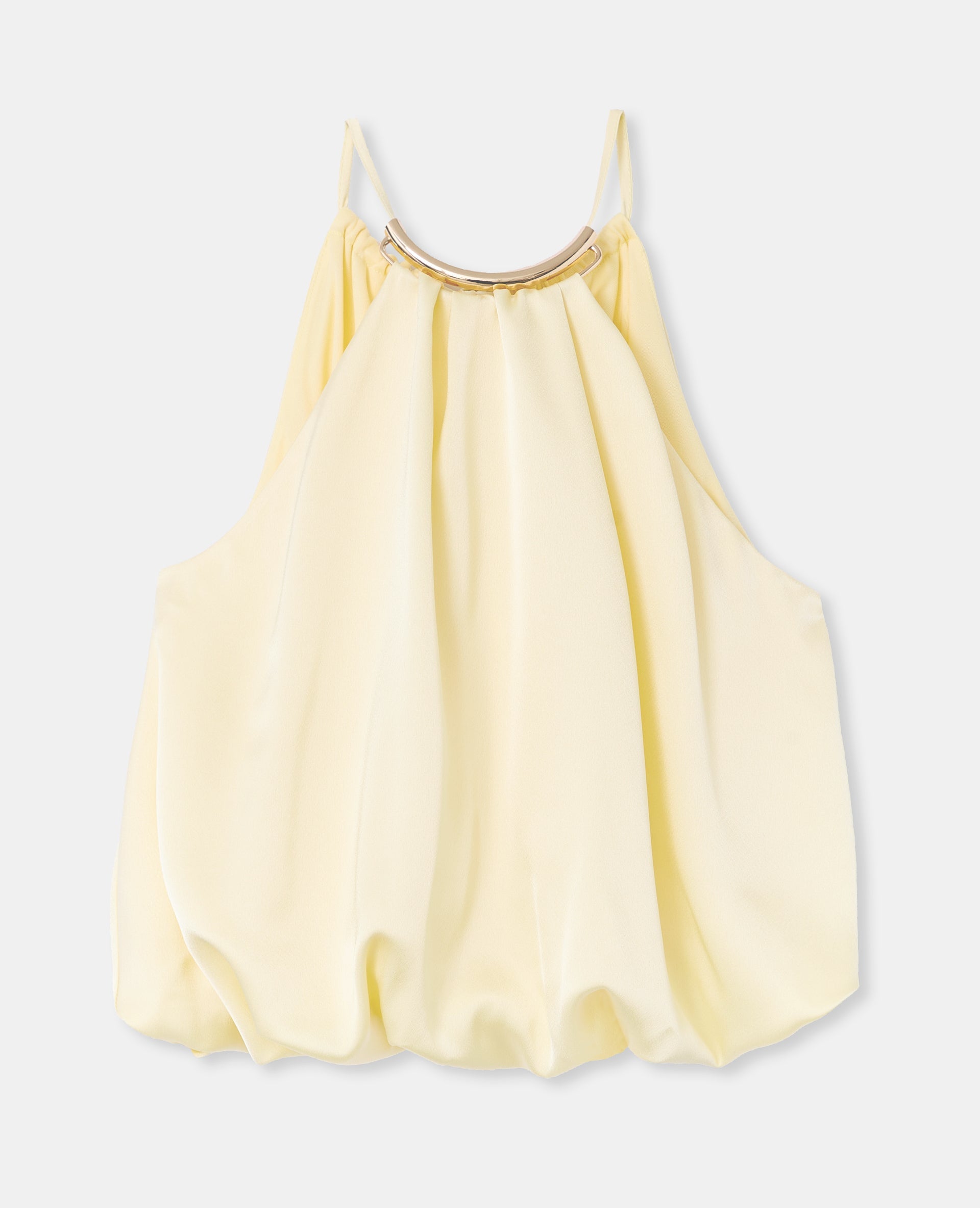 Top boule en satin avec détail bijou