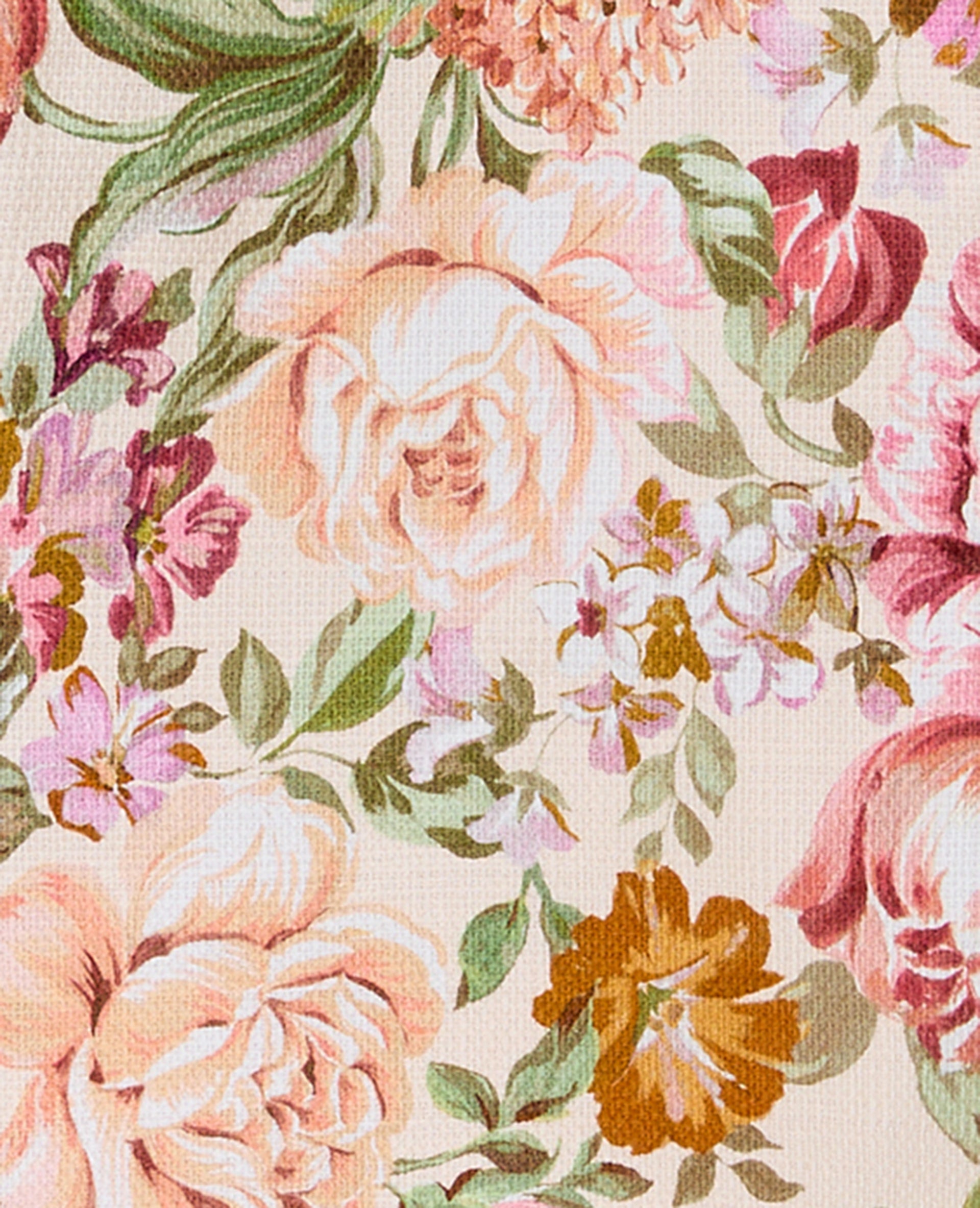 Top bustier motif fleurs façon tapisserie