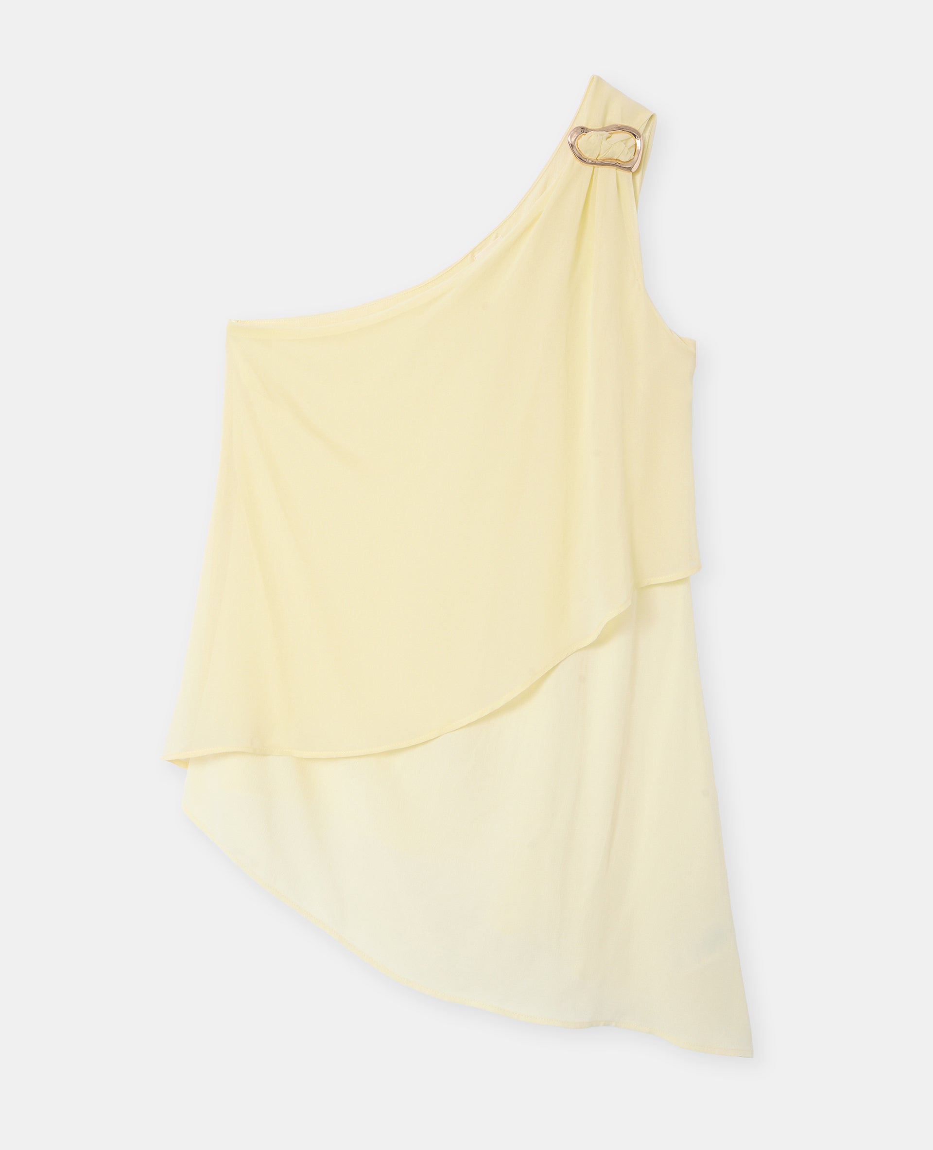 Top asymétrique one shoulder avec boucle