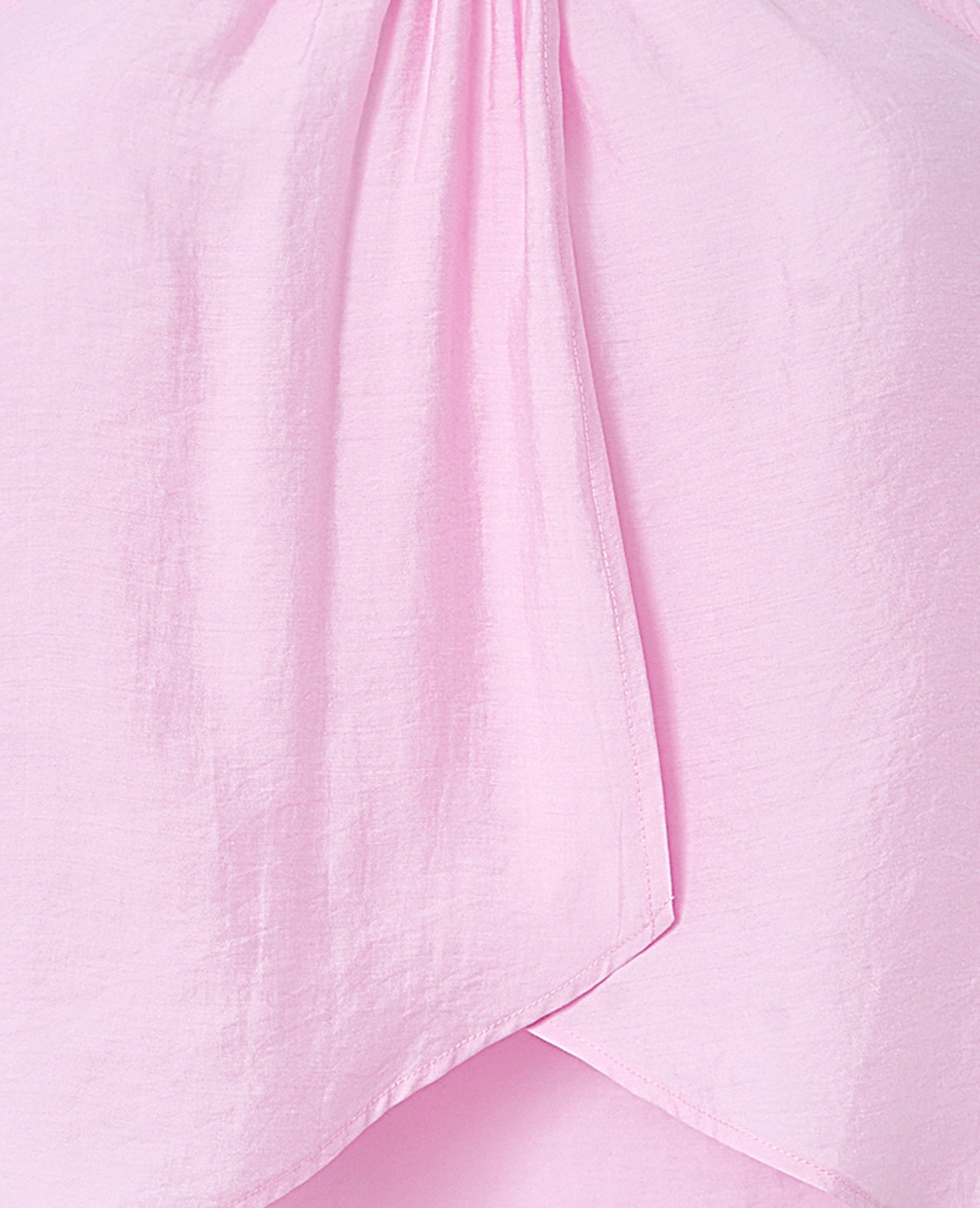 Top foulard dos-nu avec perles