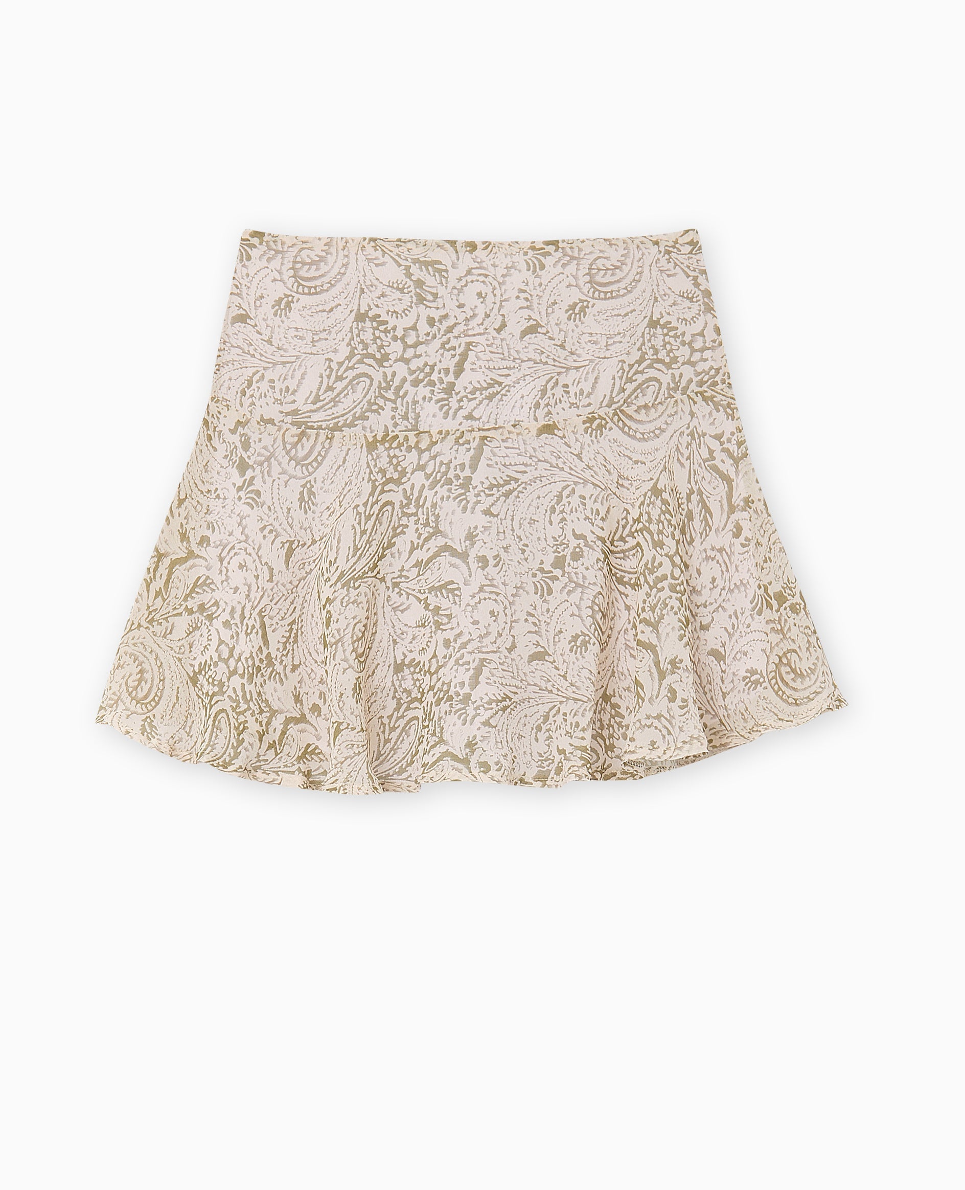 Jupe courte motif cachemire