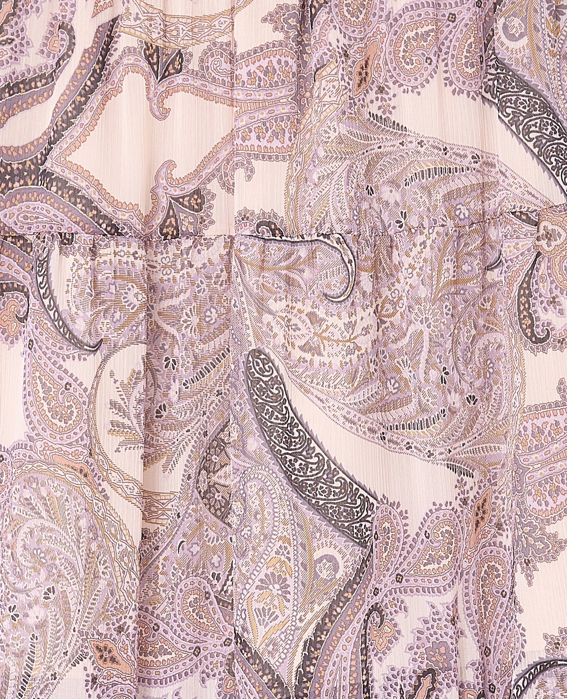 Jupe longue en voile motif cachemire