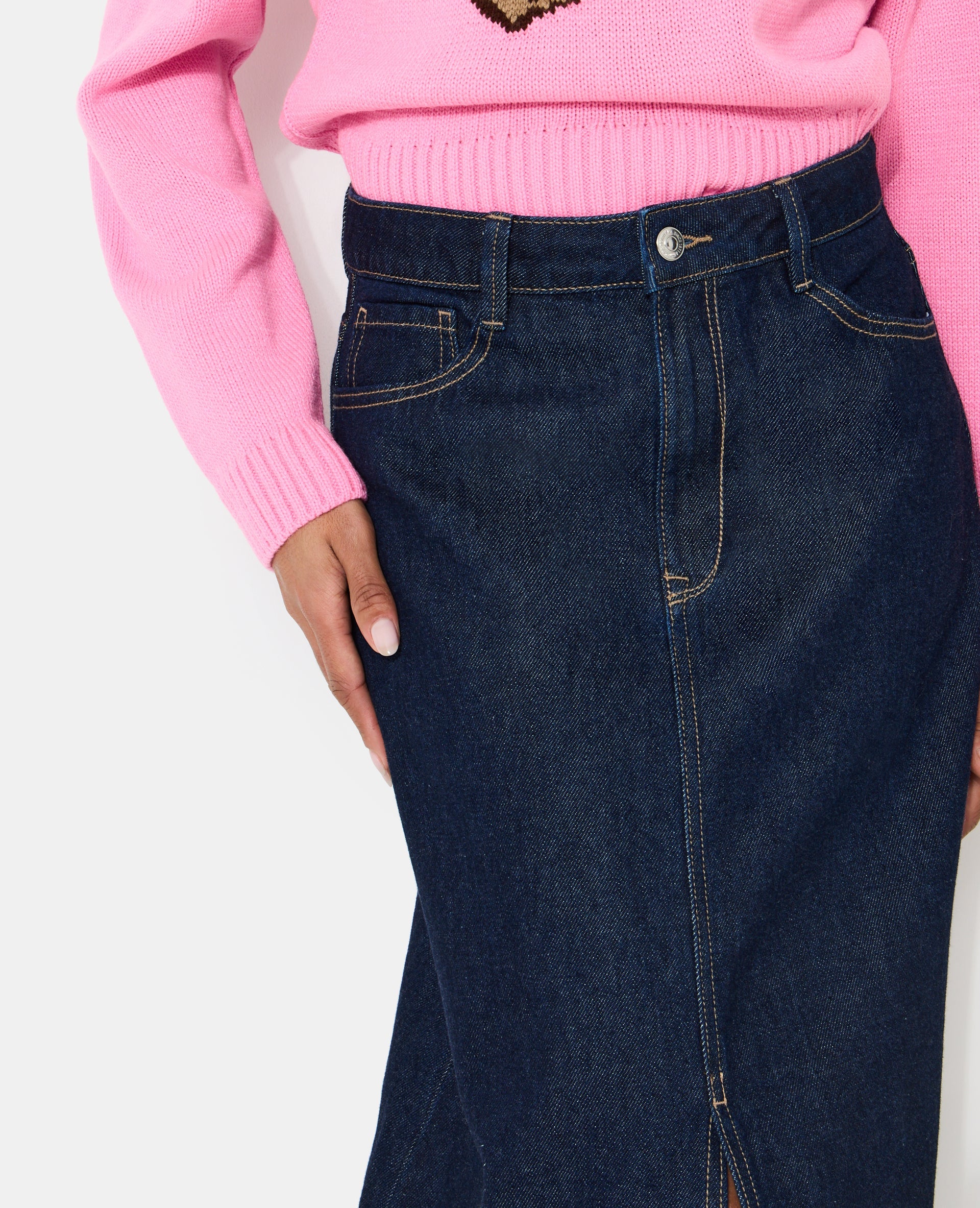 Jupe longue en jean