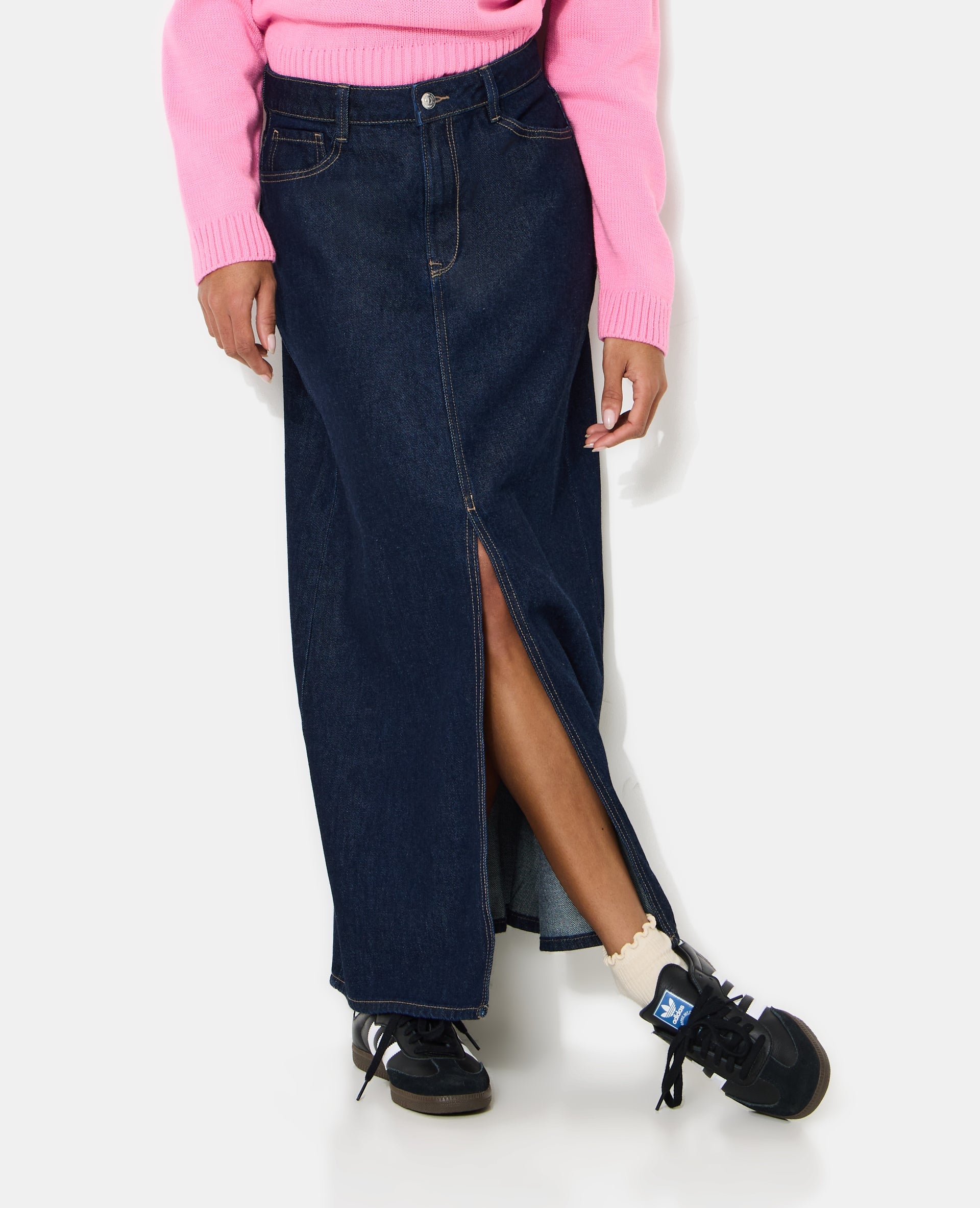 Jupe longue en jean
