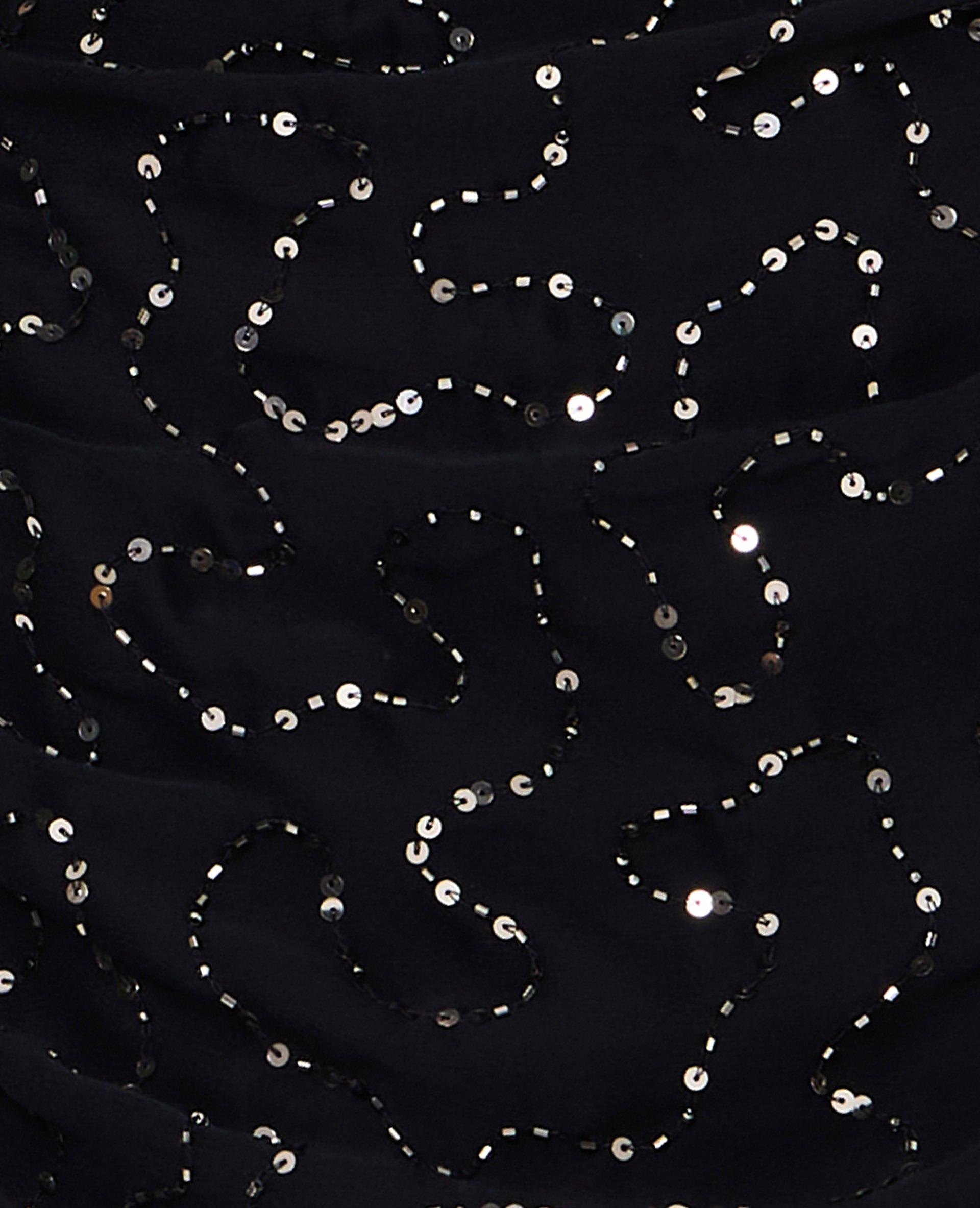 Jupe-short en voile avec sequins et perles