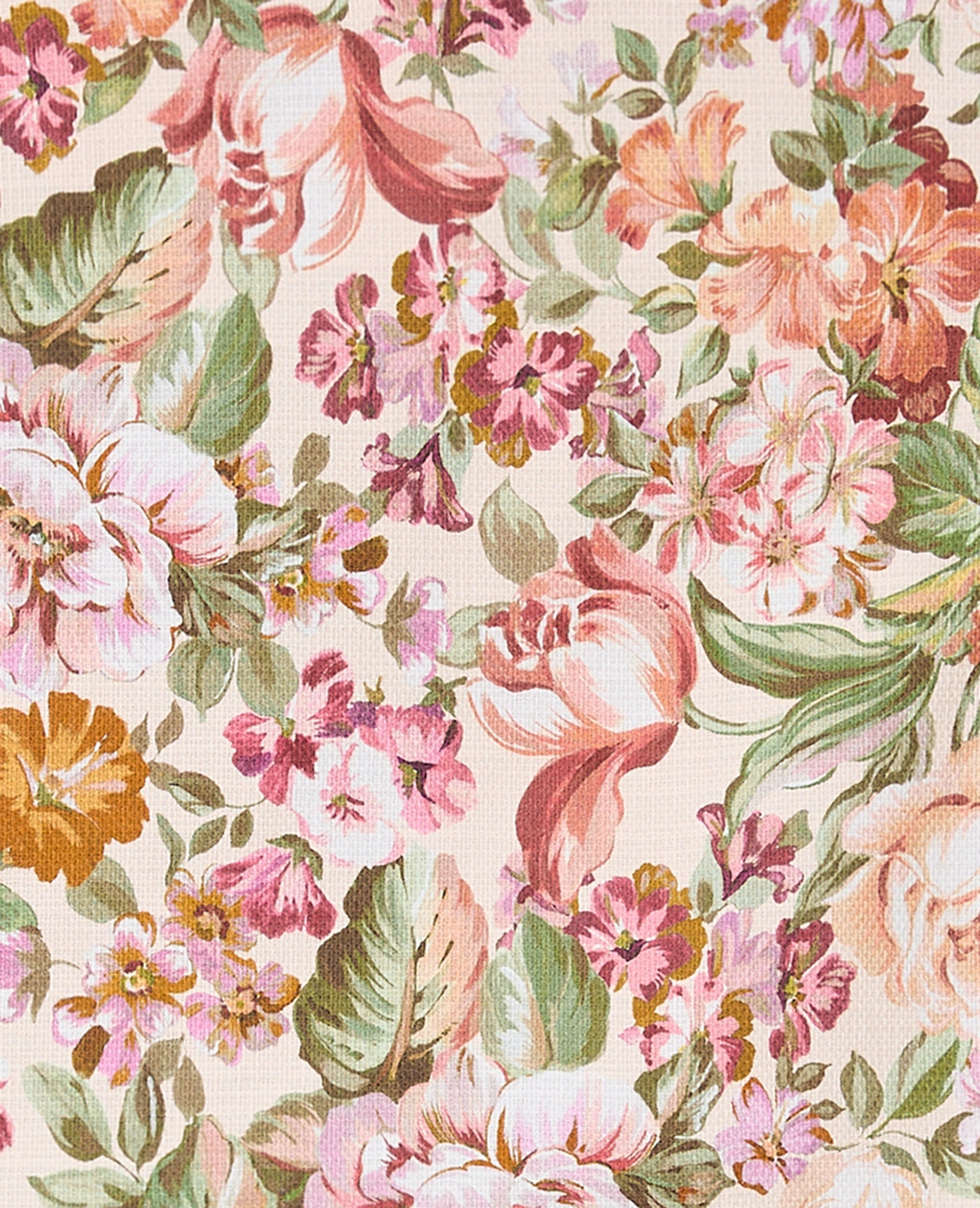 Jupe-short motif fleurs façon tapisserie