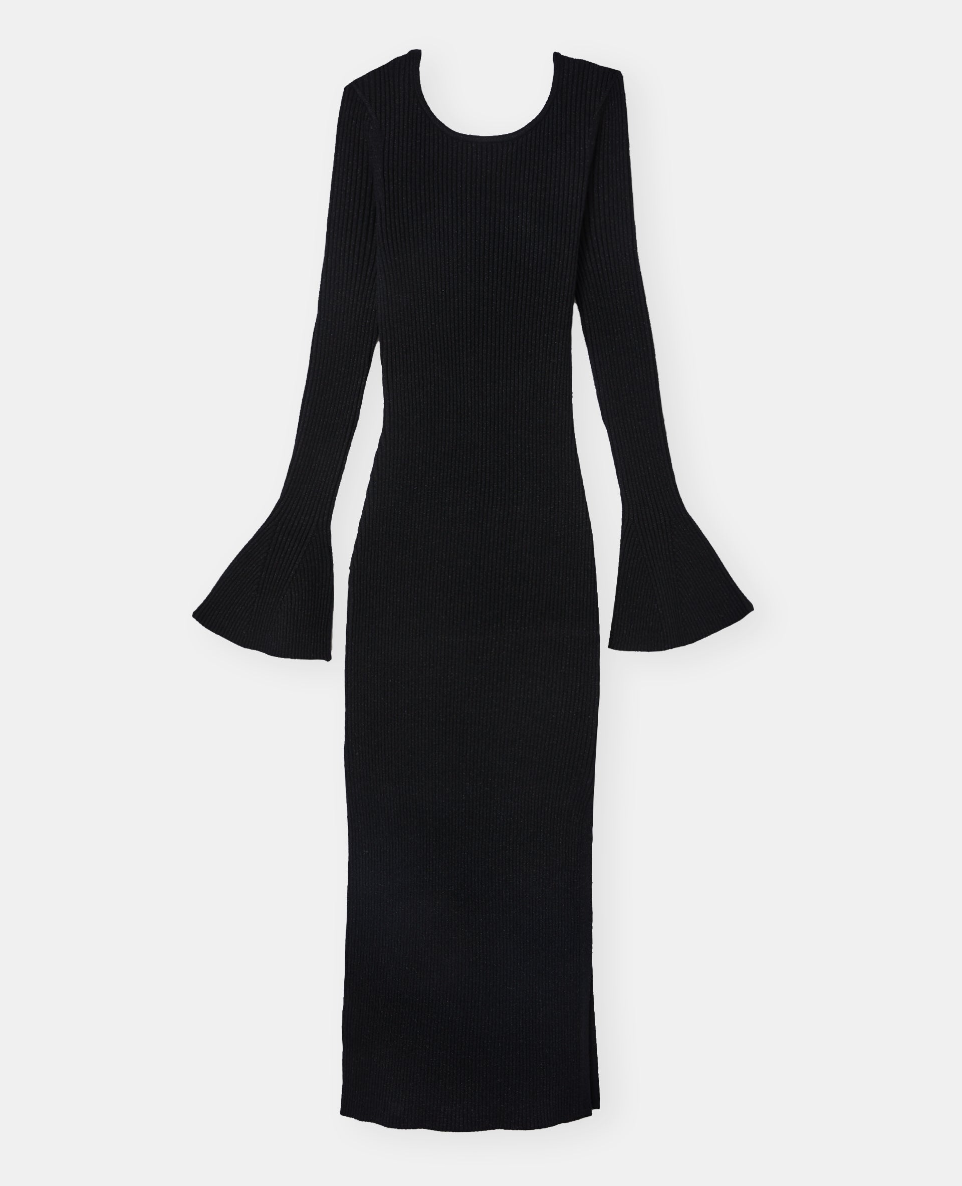 Robe longue en maille lurex avec découpe dos