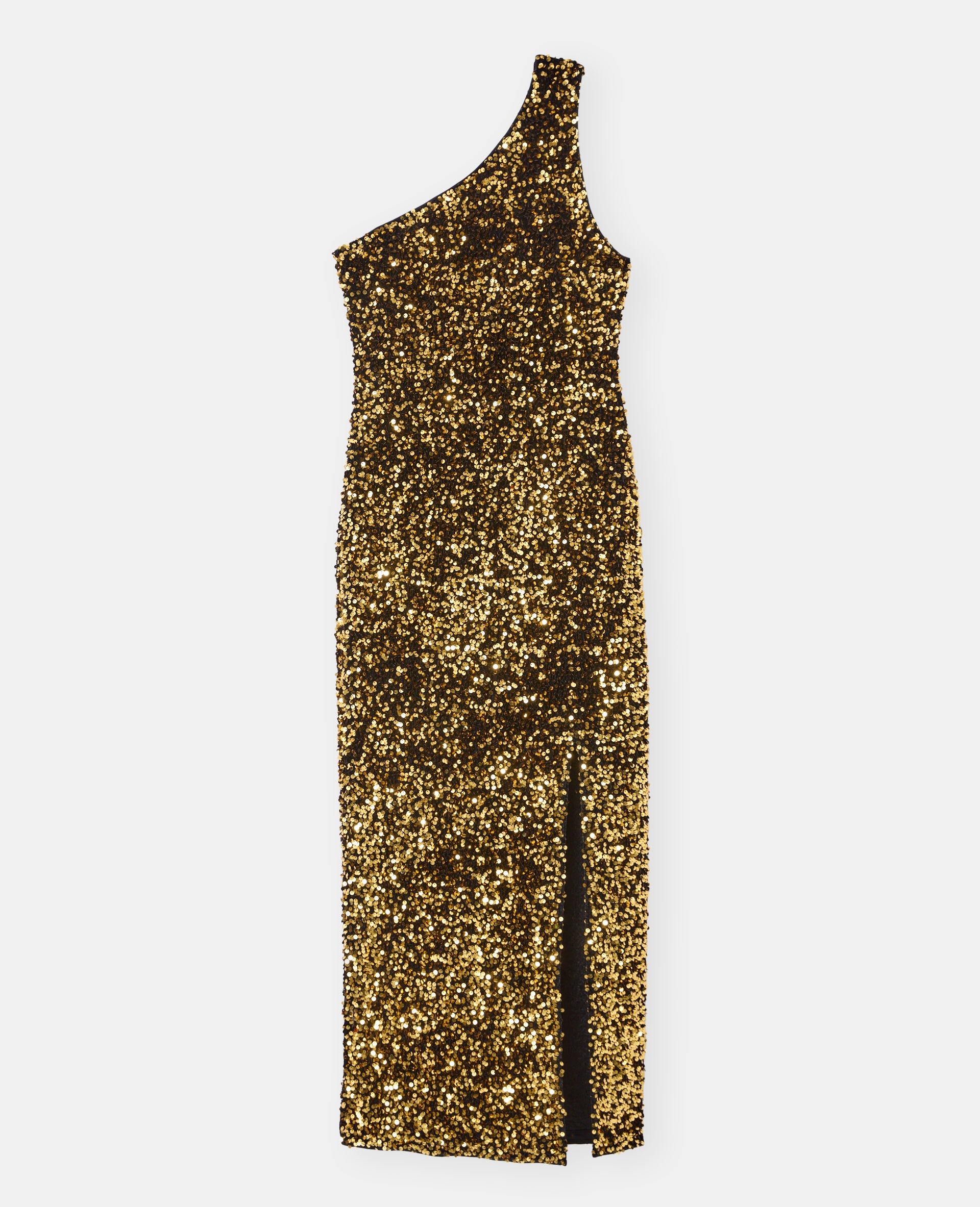Robe longue asymétrique avec sequins