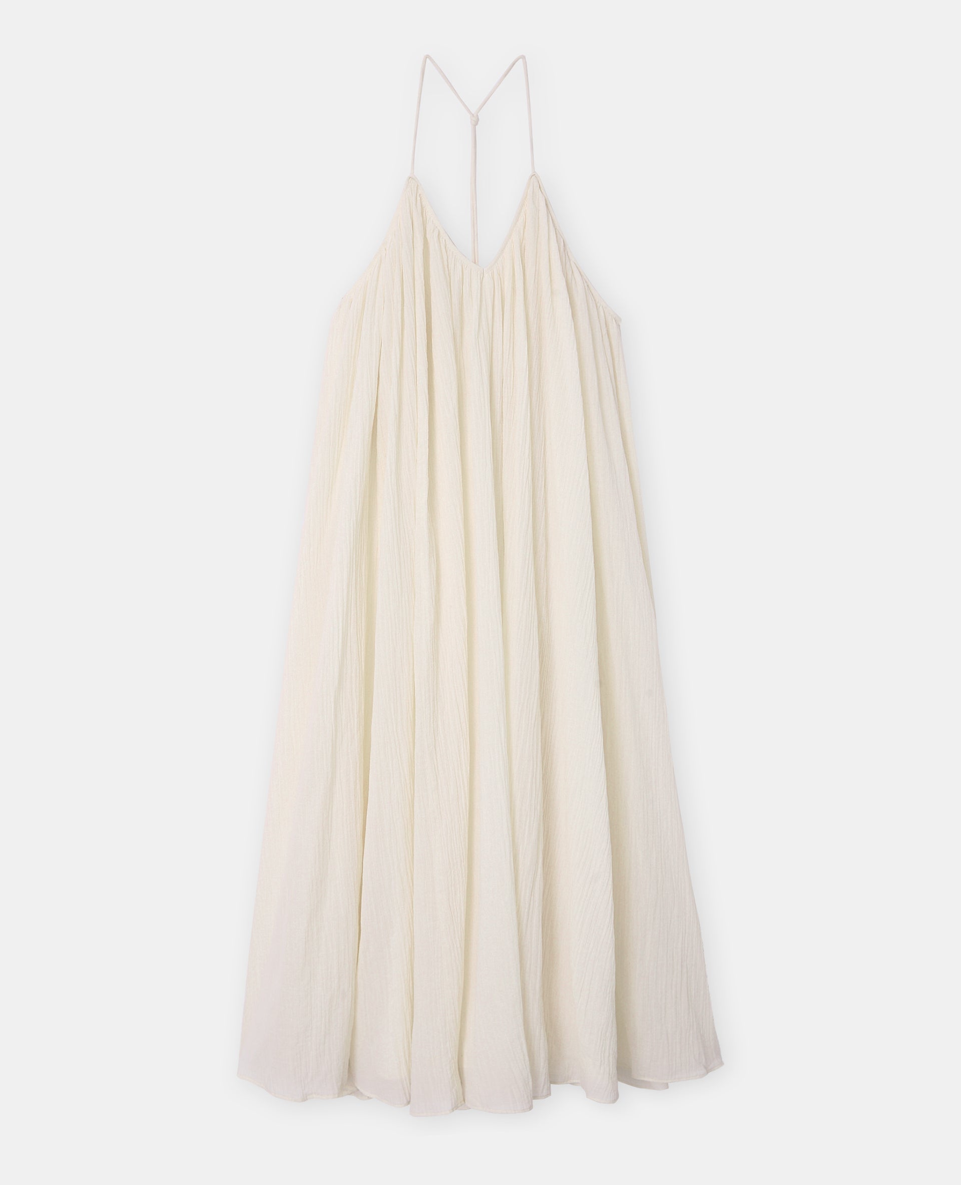 Robe longue et ample avec fines bretelles