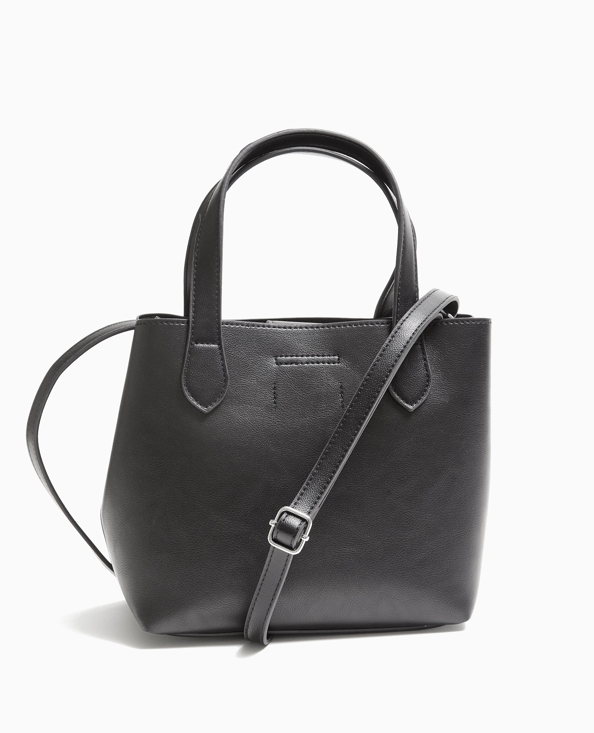 Sac carré avec poignées et bandoulière