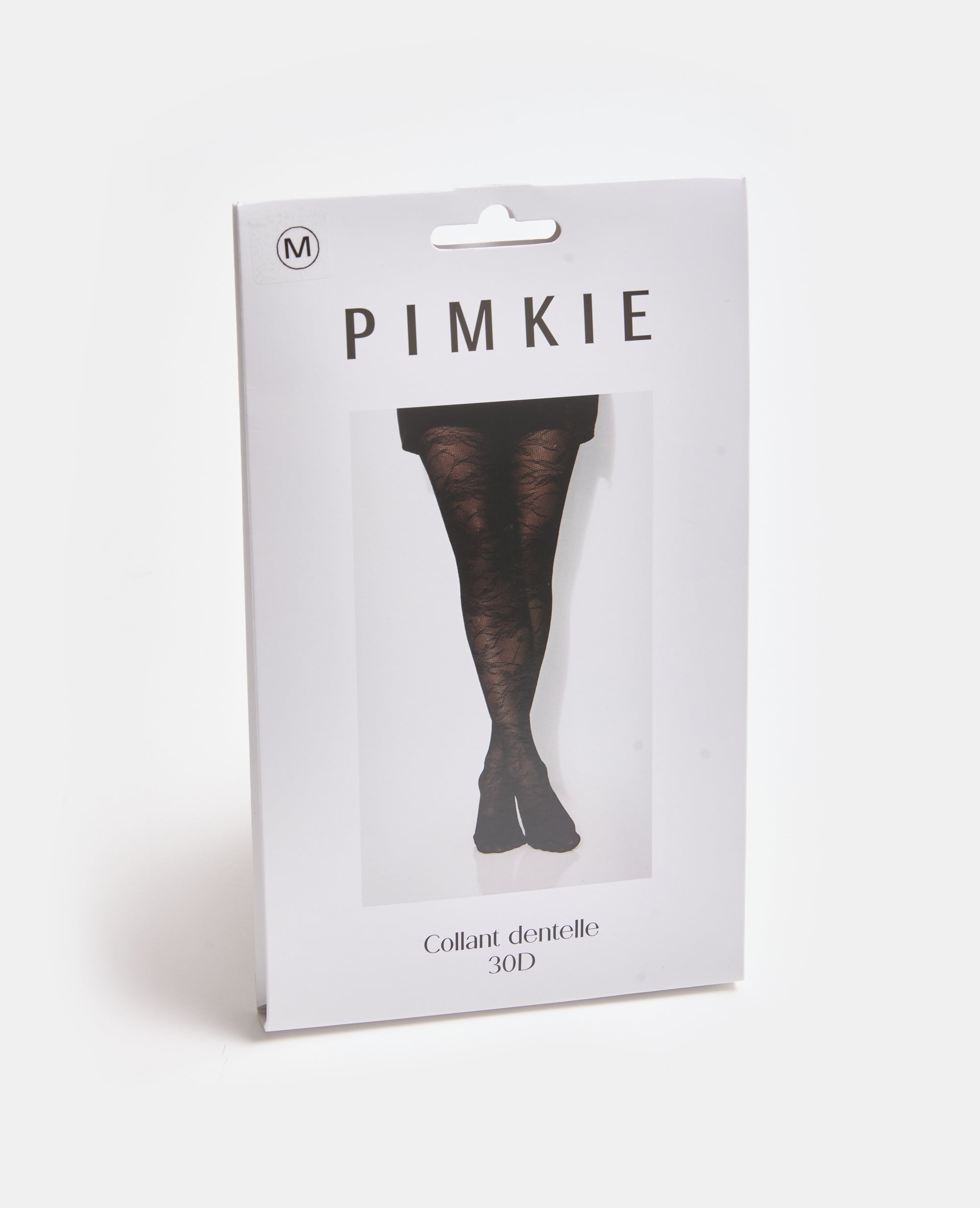 Paire de collants effet dentelle