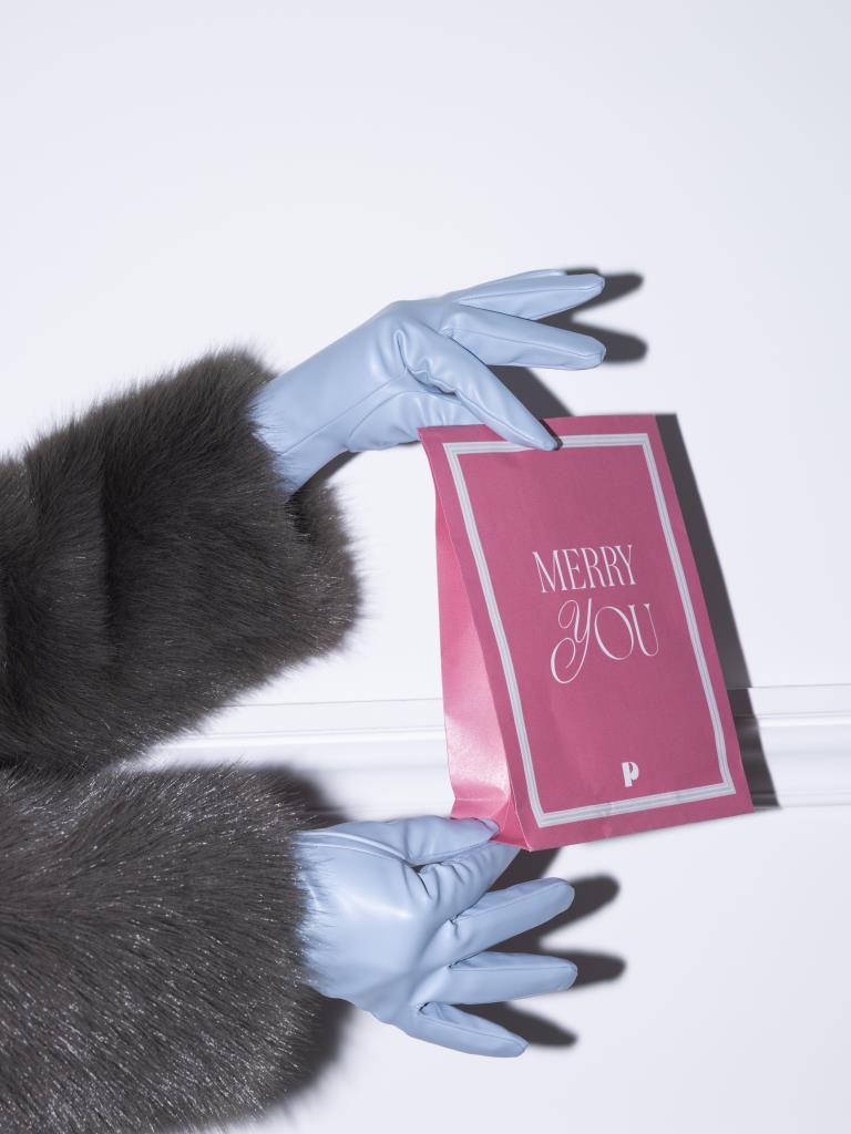 Paire de gants en simili avec intérieur chaud