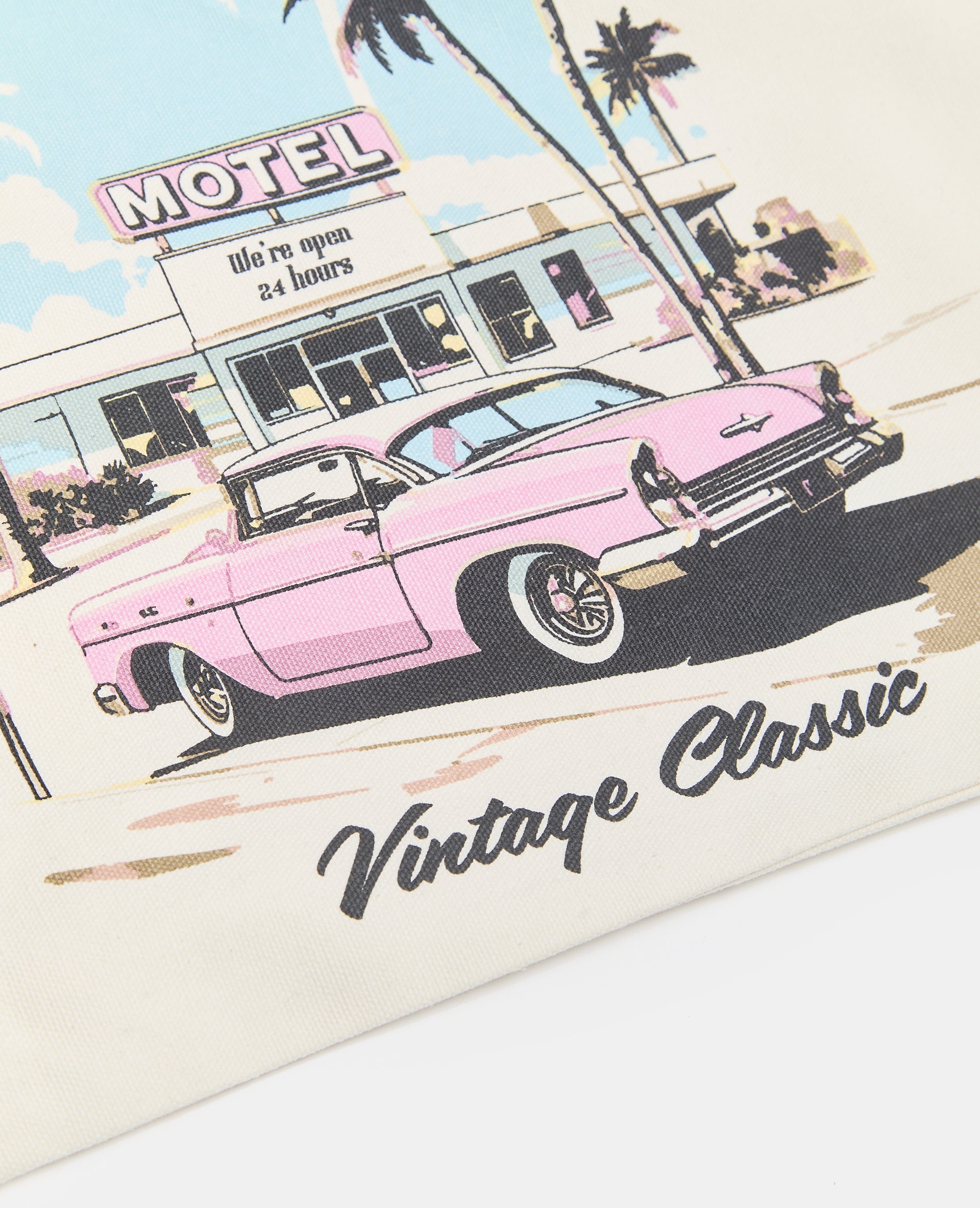 Tote bag en toile avec motifs California